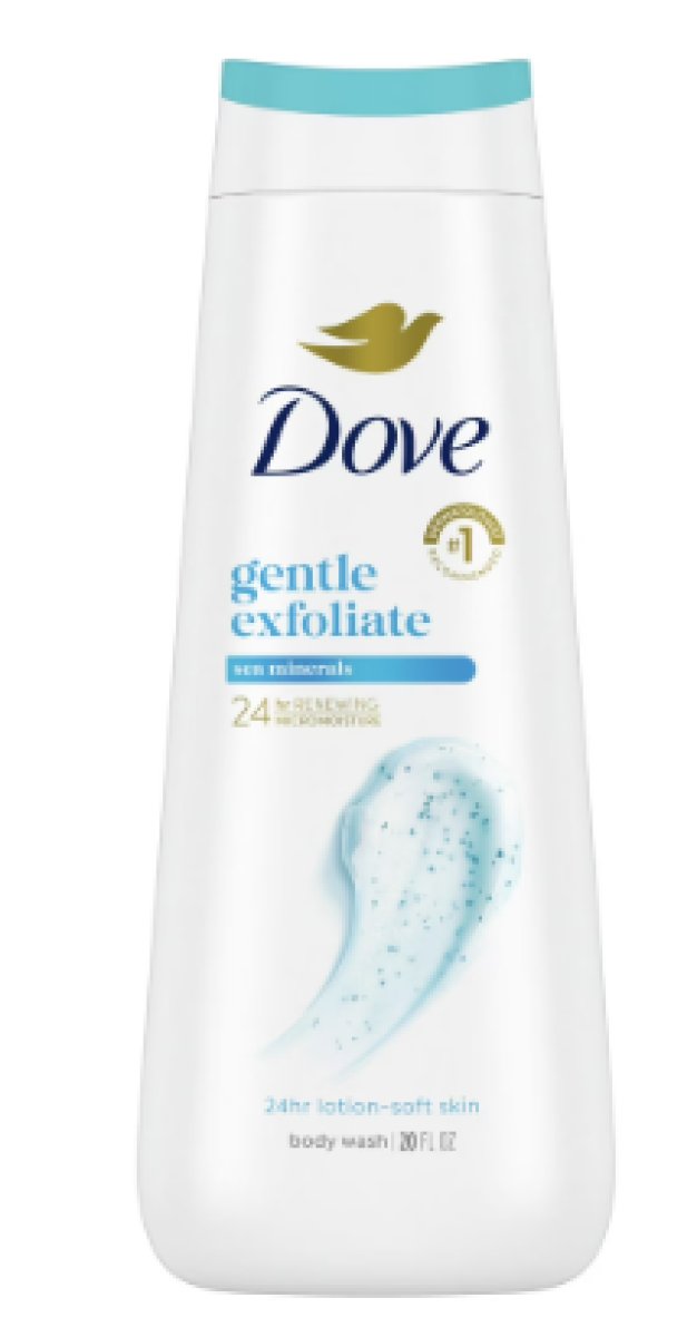 Dove Women's Gentle Exfoliating Body Wash with Marine Minerals for All Skin Types, 20 oz
