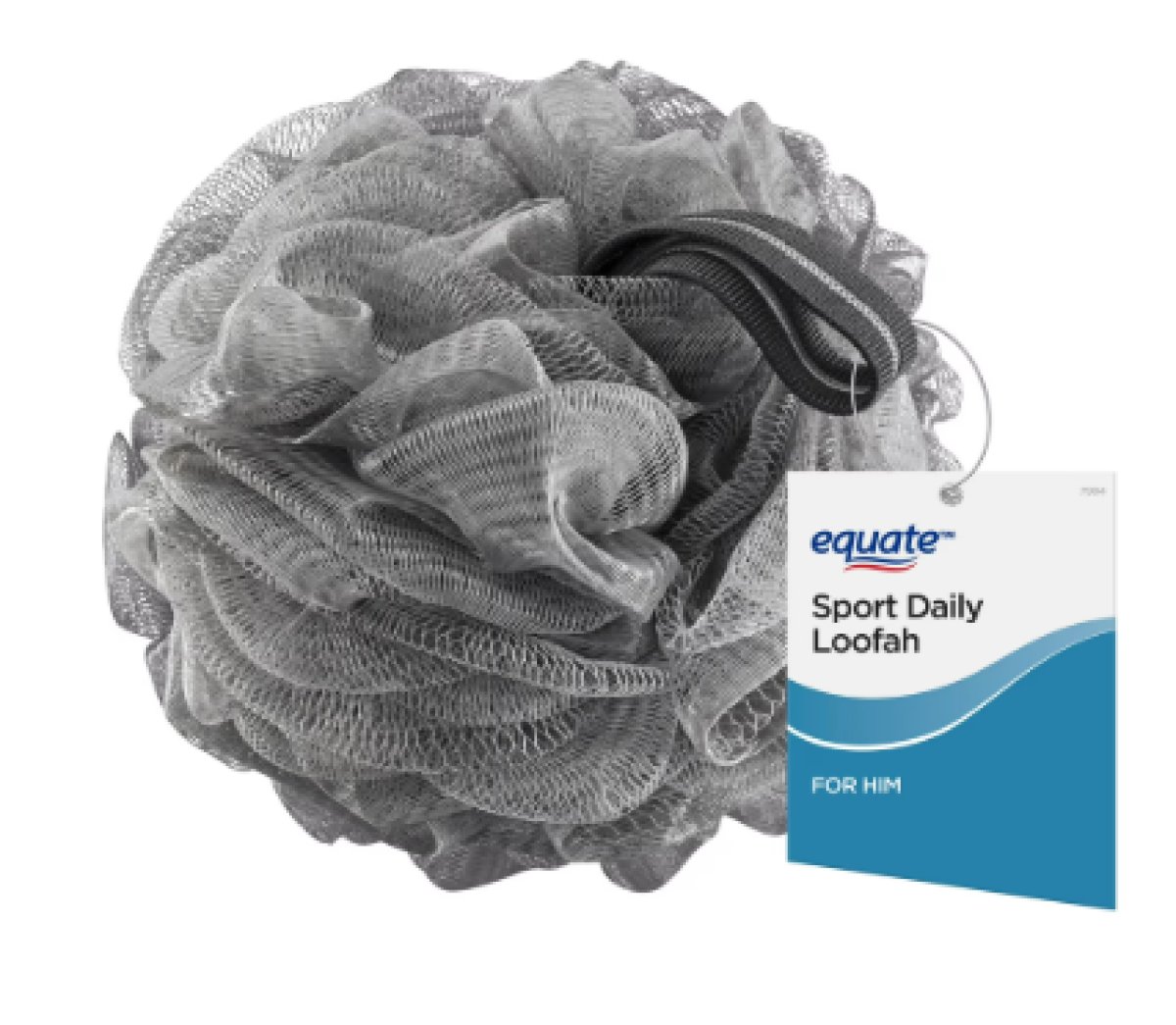 Equate Body Scrubber with Sports Loofah Bath Sponge (Color May Vary), for Bath and Shower, 1 Unit