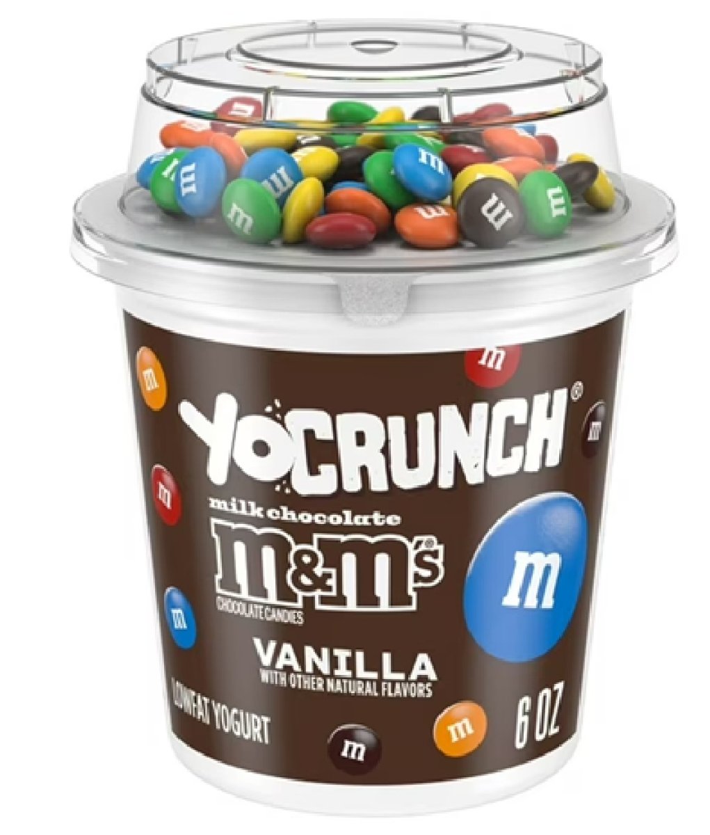 YoCrunch Low Fat Vanilla Yogurt with Mini M&Ms®, 6 oz Yogurt Cup