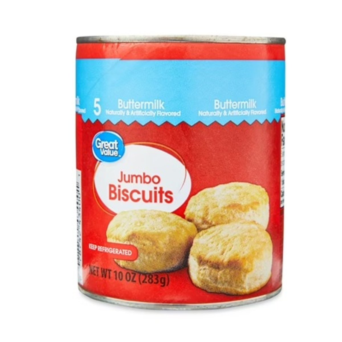 Great Value Jumbo Buttermilk Biscuits, 10 oz, 5 Count