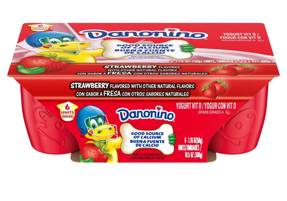 Danonino Strawberry Dairy Snack 1.76 Oz, 6 Units