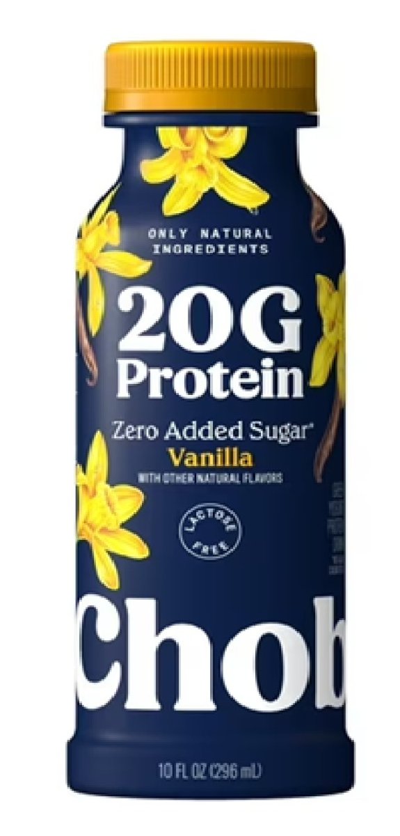 Chobani 20G Low Fat Greek Yogurt Drink Vanilla 10 fl oz Bottle