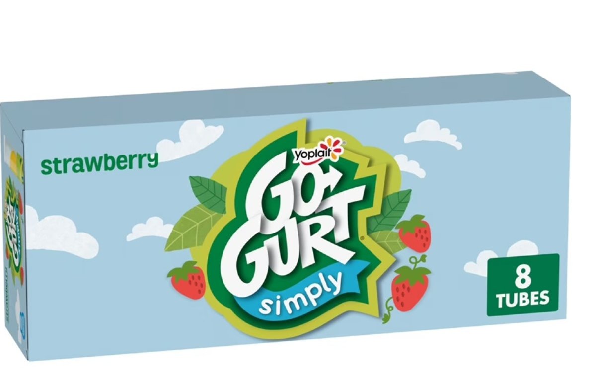 Simply Go-GURT Strawberry Yogurt for Kids, Low Fat, Gluten Free, 2 oz Yogurt Tubes (8 Count)