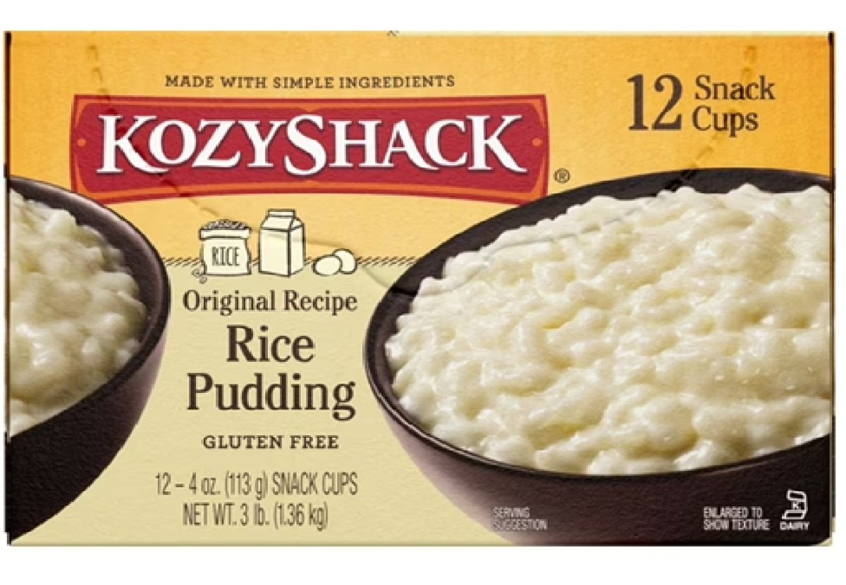 Kozy Shack Rice Pudding Snack Cups, Gluten-Free Dessert, 4 oz, 12 Count