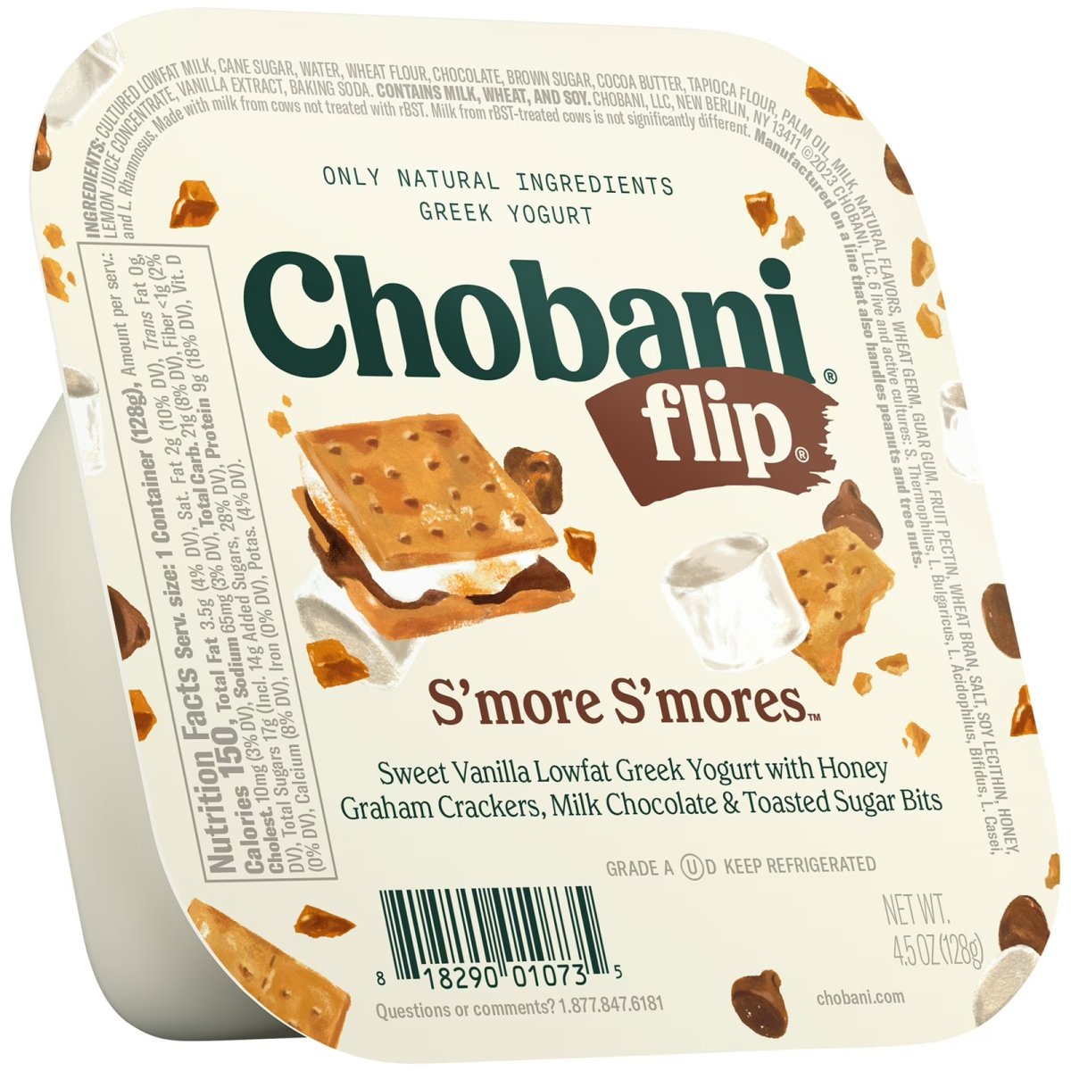 Chobani Flip Low Fat Greek Yogurt, S'mores Cup 4.5 oz