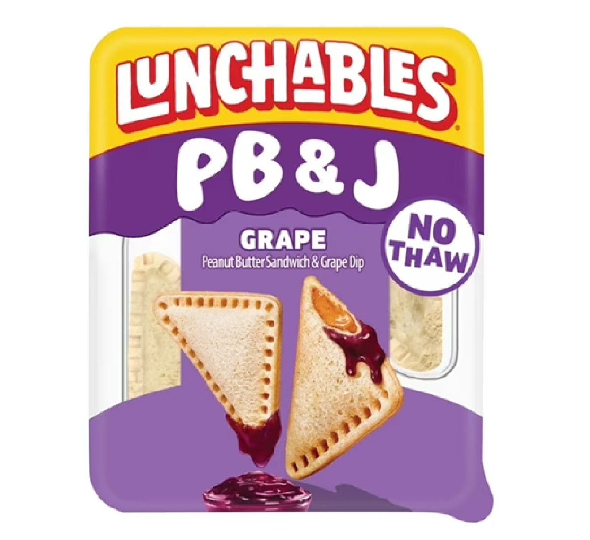 Lunchables PB&J Peanut Butter and Grape Sauce Sandwich, 2.27 oz Pack
