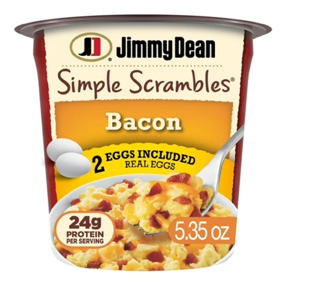 Jimmy Dean Simple Scrambles Cheddar Cheese and Bacon Mug, 5.35 oz