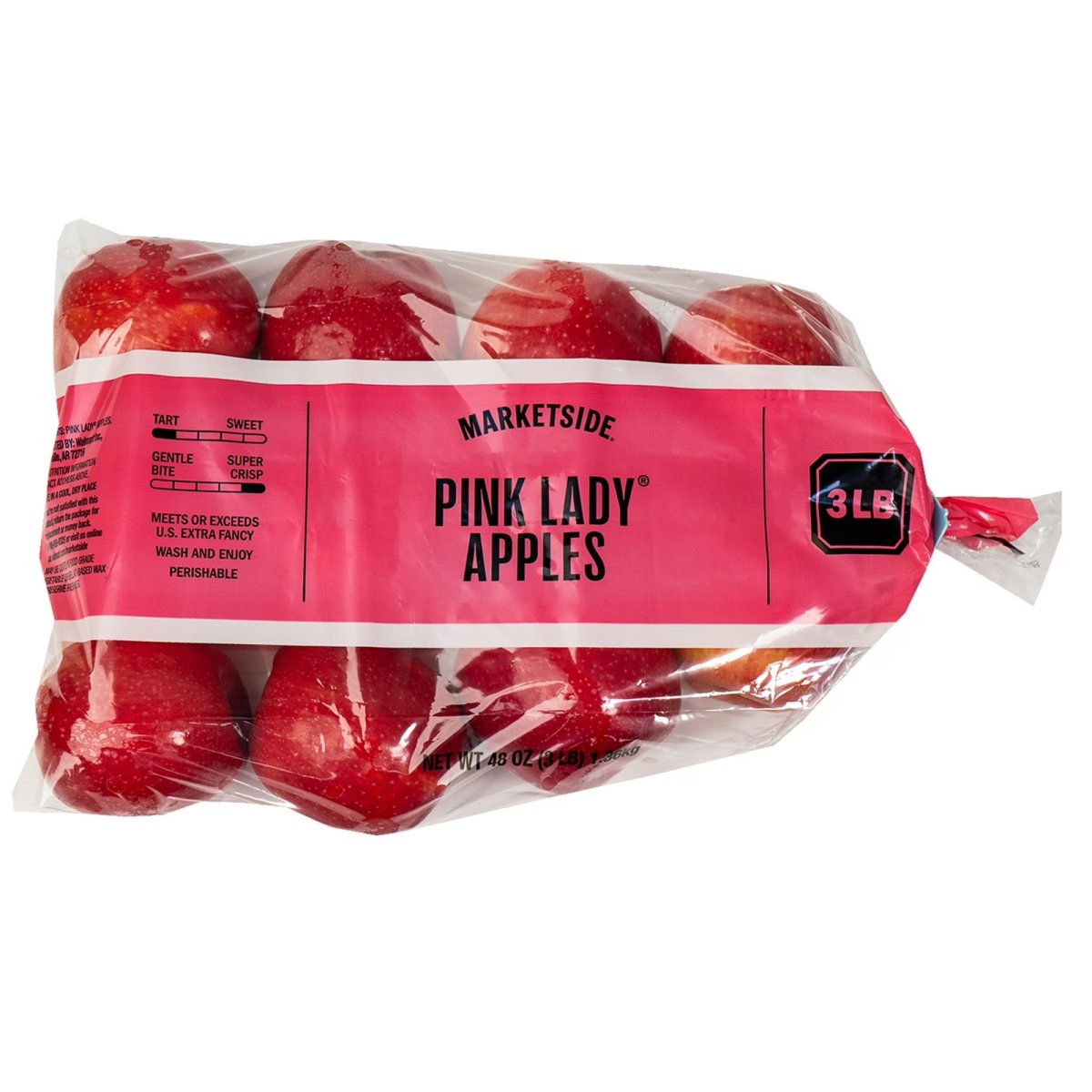 Fresh Pink Apples 3 Pound Bag