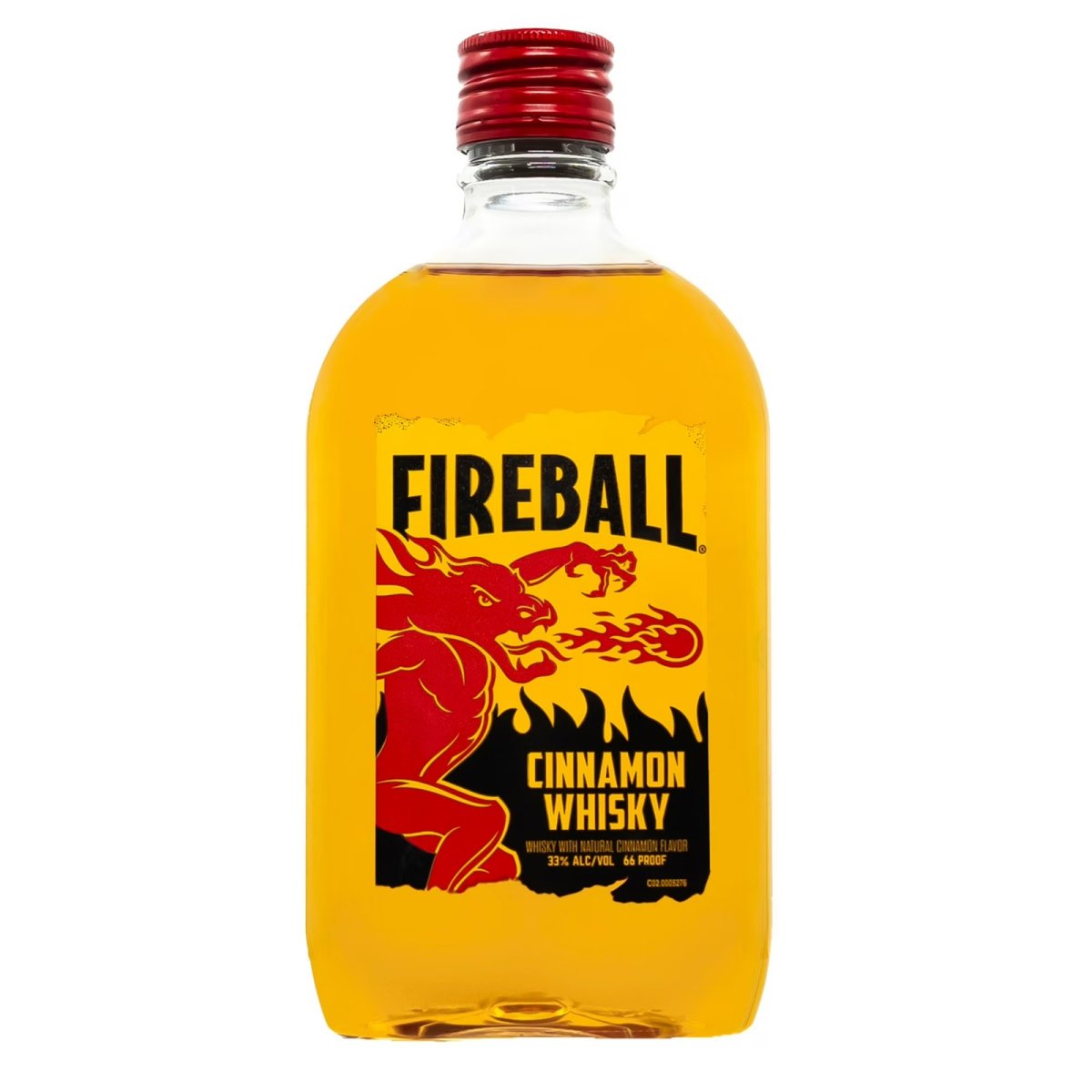 Fireball Cinnamon Whisky 375ml Plastic Bottle, 33% Alcohol