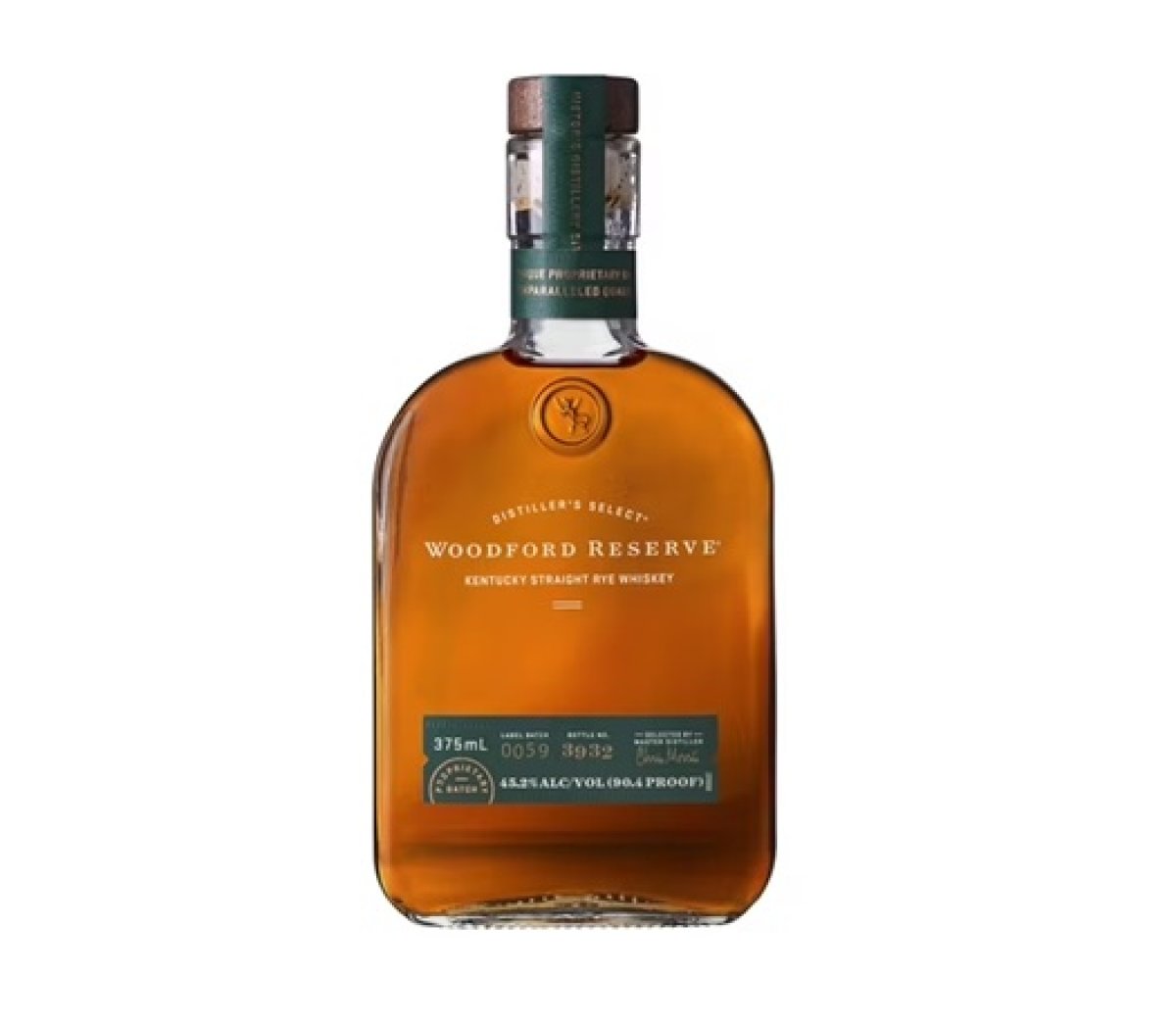 Woodford Reserve Kentucky Straight Rye Whiskey 375ml Bottle, 90.4% ABV