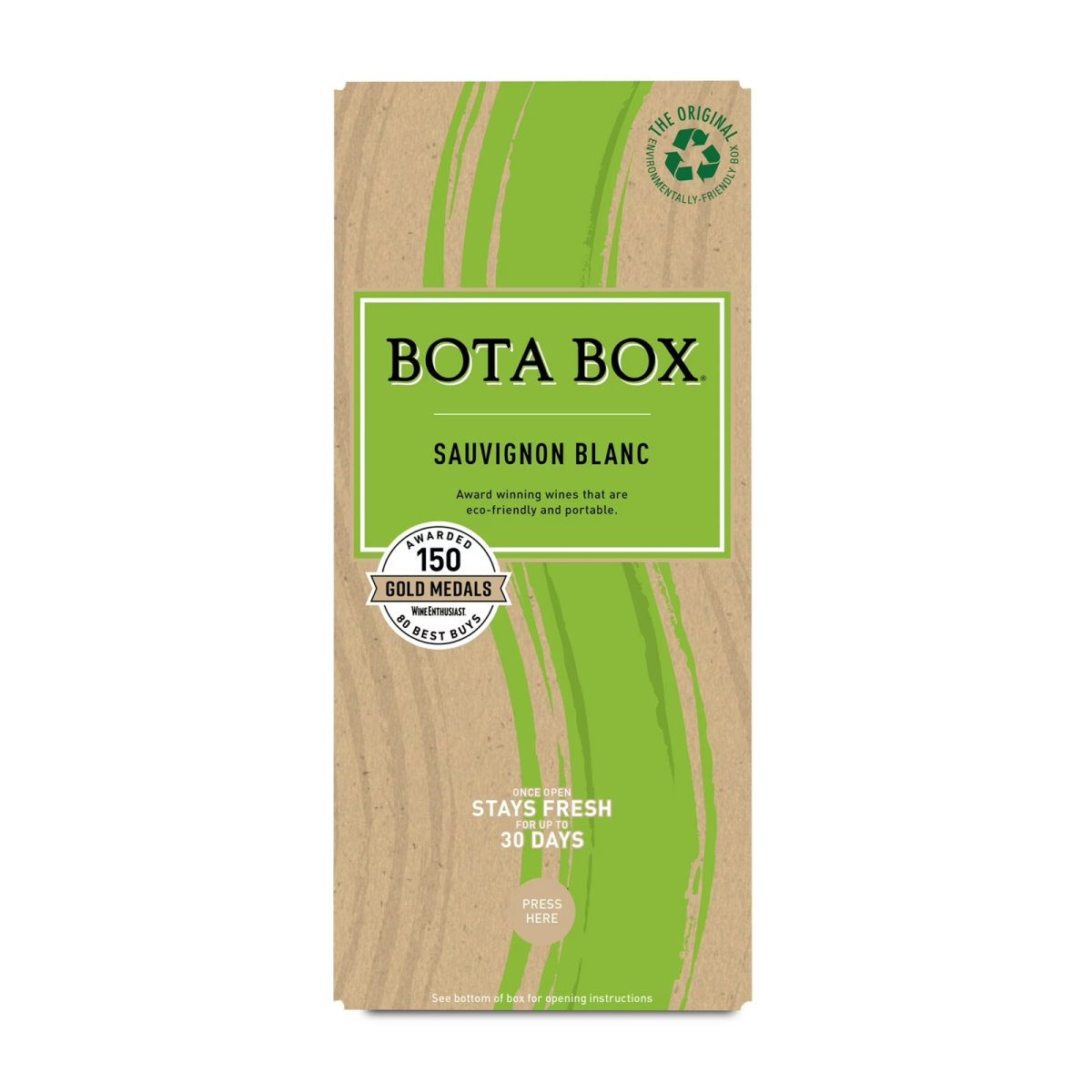 Bota Box Sauvignon Blanc White Wine, 3L (Equivalent to 4 Bottles of 750ml), 12.5% ​​ABV