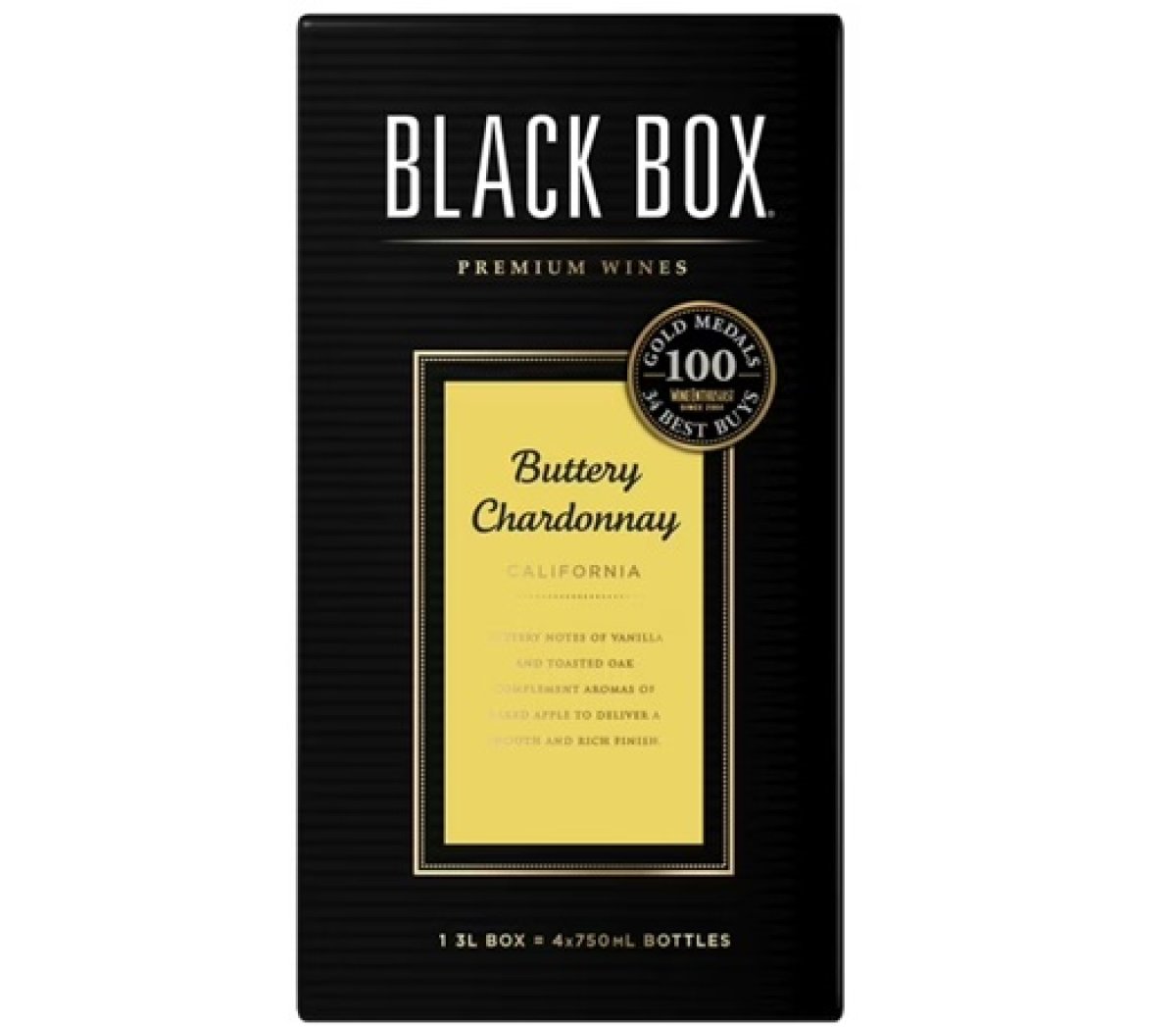 Black Box Buttery Chardonnay White Wine, 3L Box