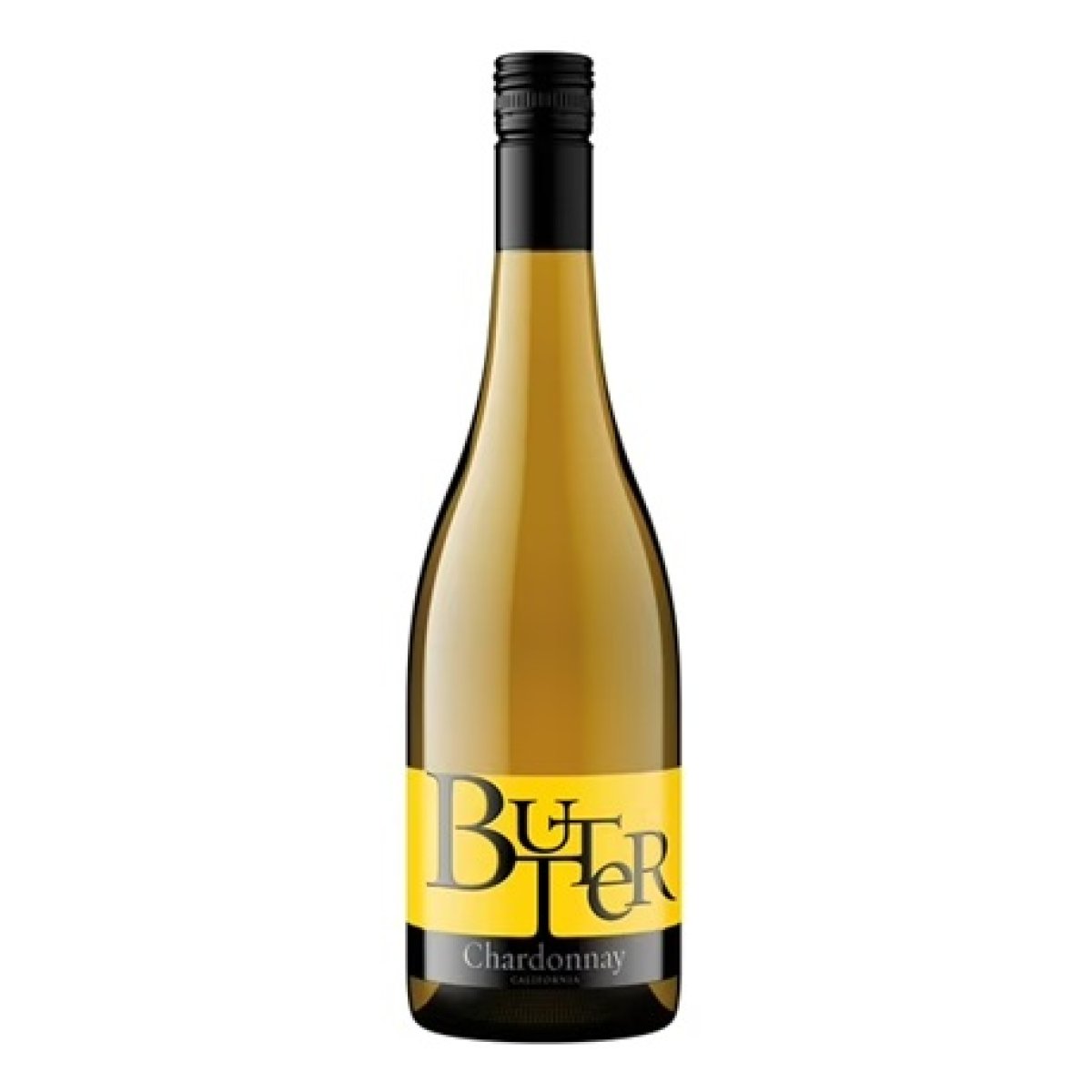 Butter Chardonnay California White Wine, 750ml Bottle, 15% ABV