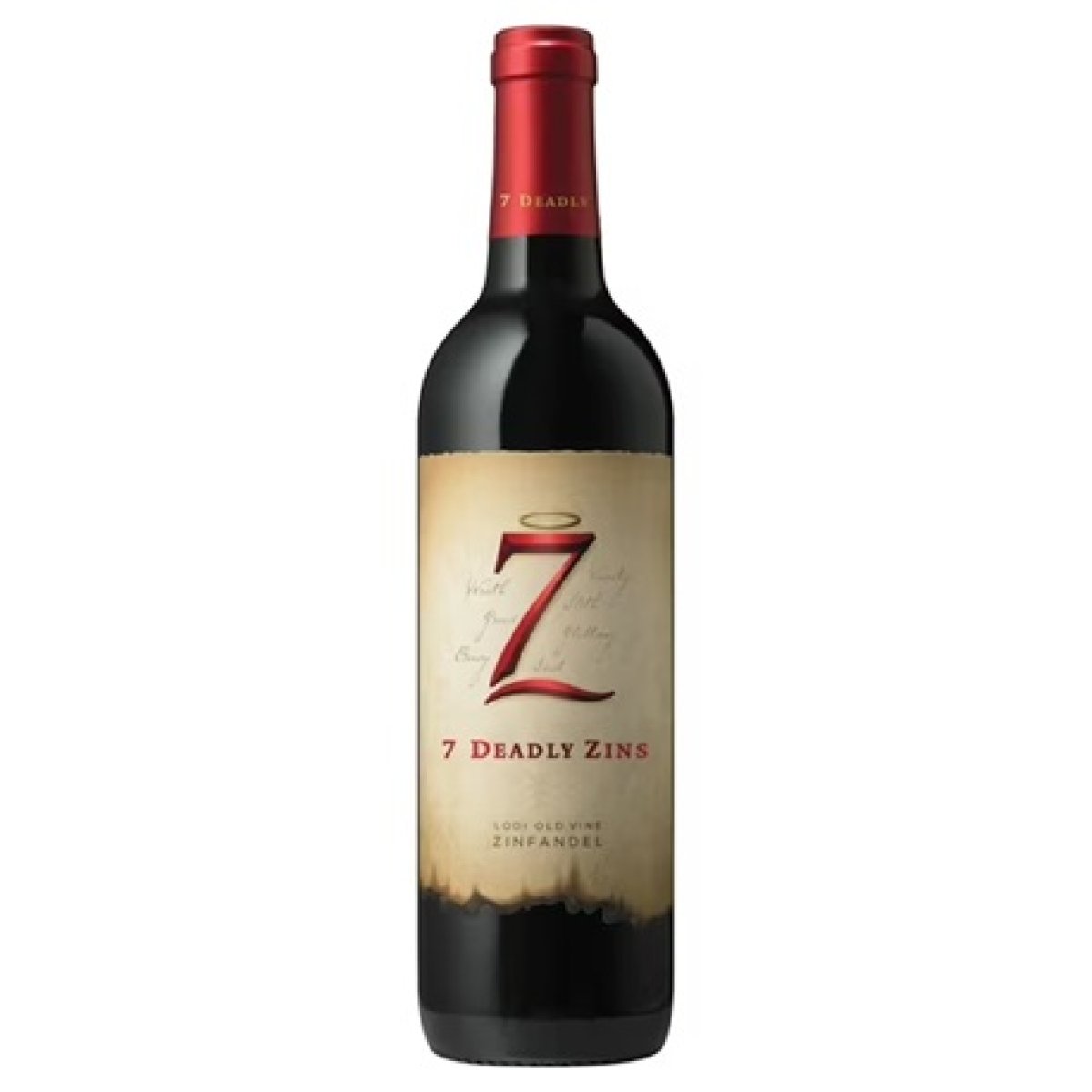 Seven Deadly Old Vid Zinfandel California Red Wine, 750 ml Bottle, 15% ABV