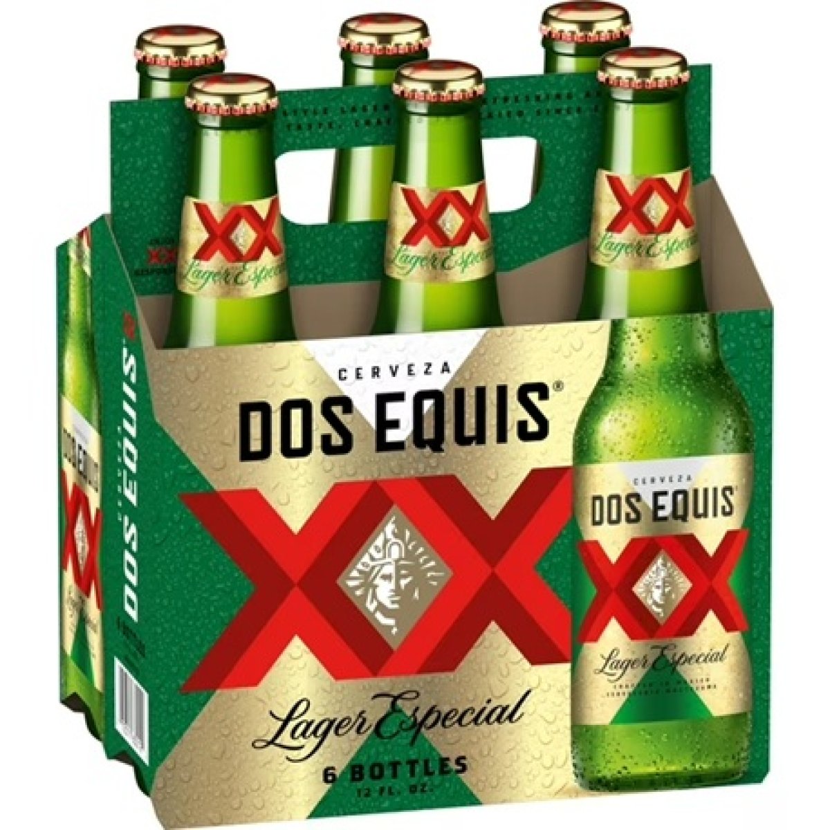 Dos Equis Mexican Lager Beer 6 Pack, 12 fl oz Bottles