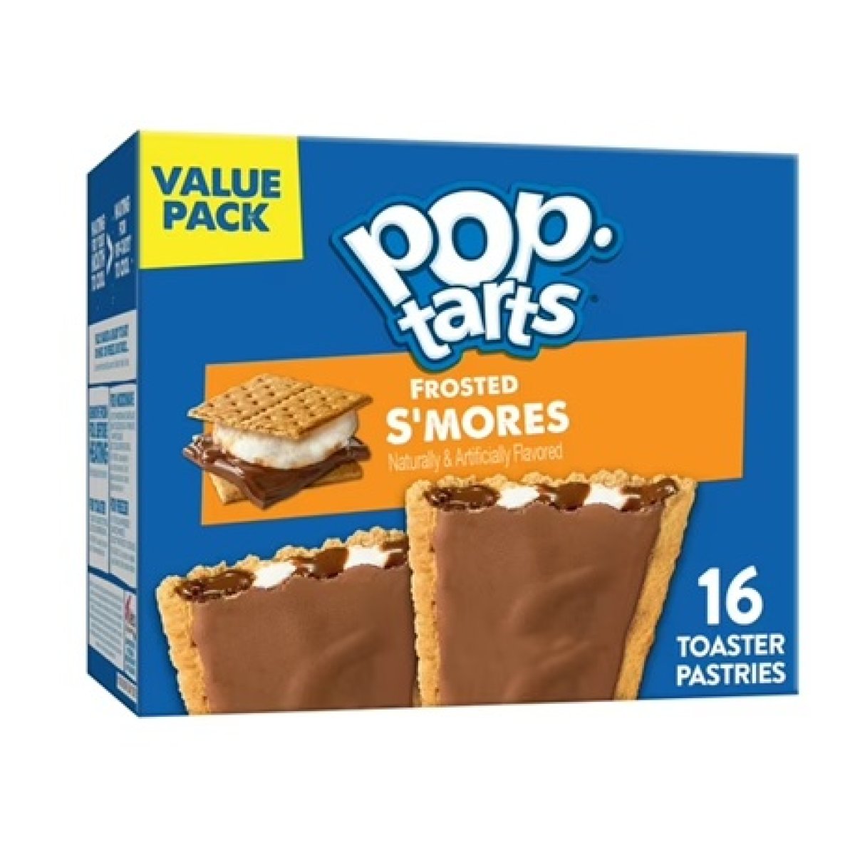 Pop-Tarts Toaster Cakes S'mores Iced Breakfast Foods, Non-Perishable, 27 oz (16 Units)