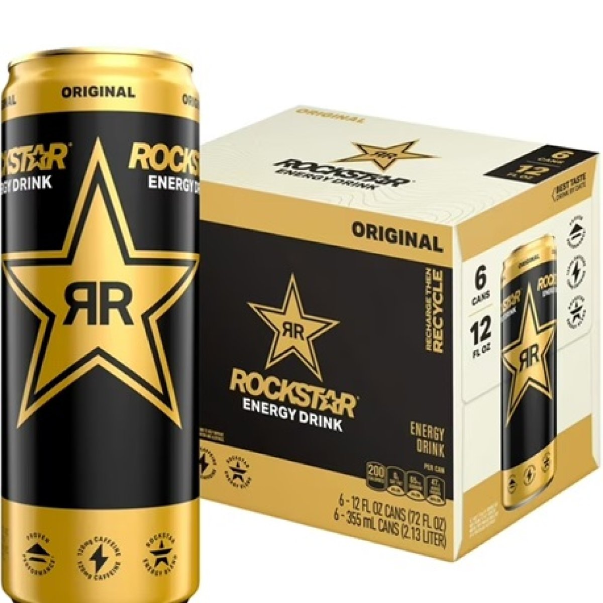 Rockstar Original Energy Drink 12 fl Oz, 6 Cans