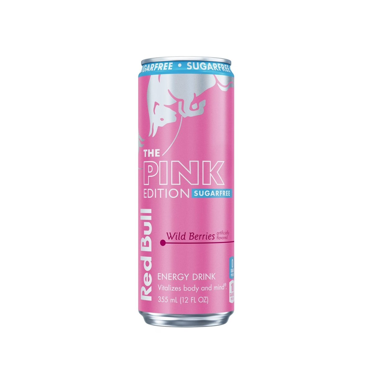 Red Bull Pink Edition Sugarfree Wild Berry Energy Drink, 12 fl. Oz. Can, 114 Mg of Caffeine