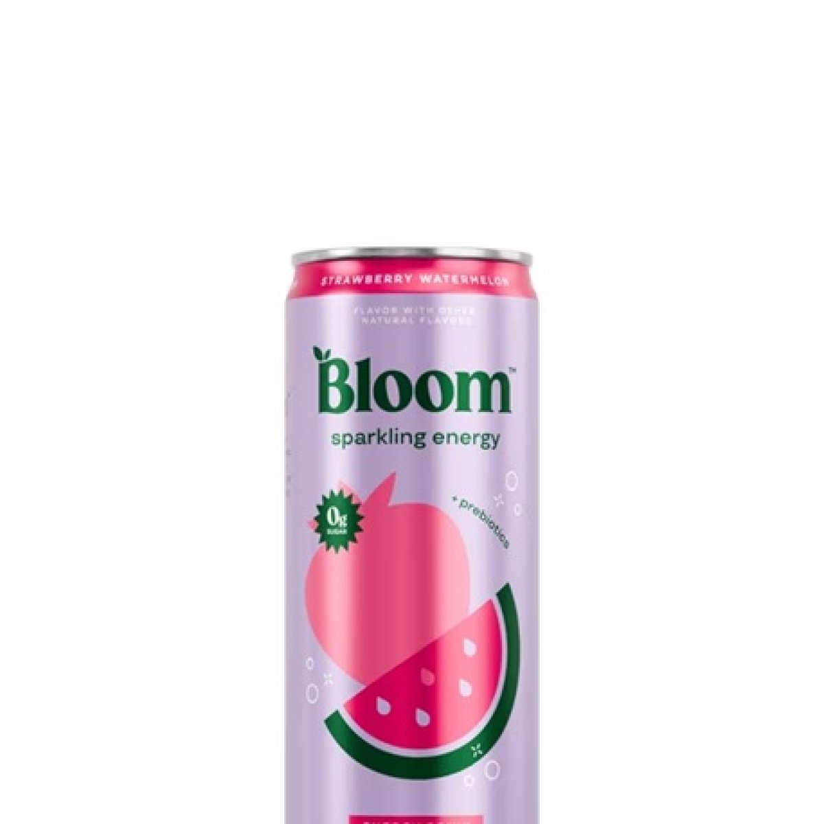 Bloom Nutrition Sparkling Energy Drink, Watermelon and Strawberry, 12 fl oz Single Can