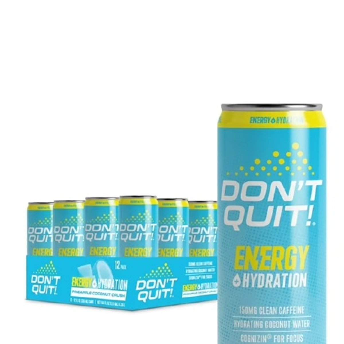 Don't Quit Clean Energy Plus Hydration Pineapple Crushed Coconut 12oz