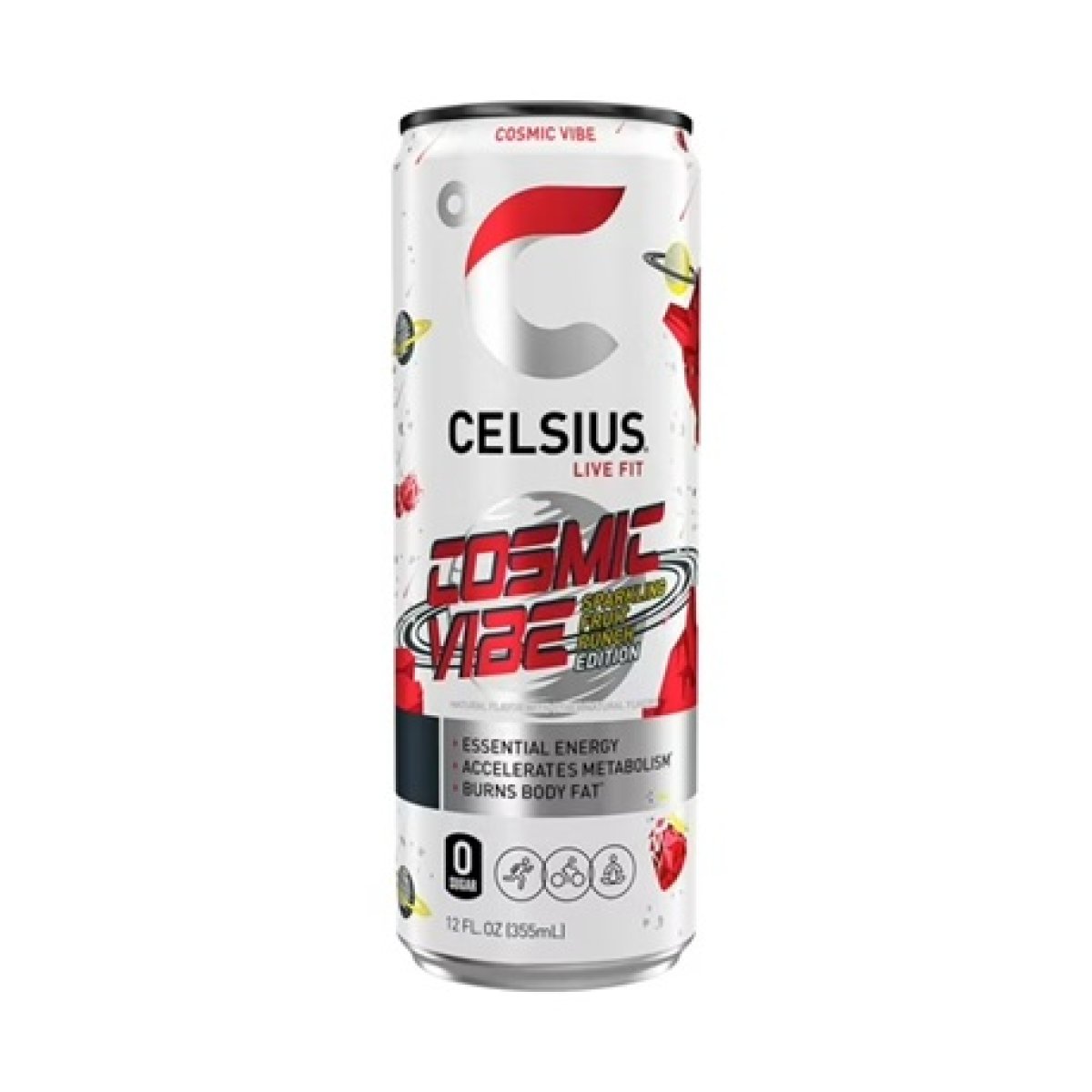 CELSIUS Cosmic Vibration, Functional Energy Drink, 12 fl oz Single Can