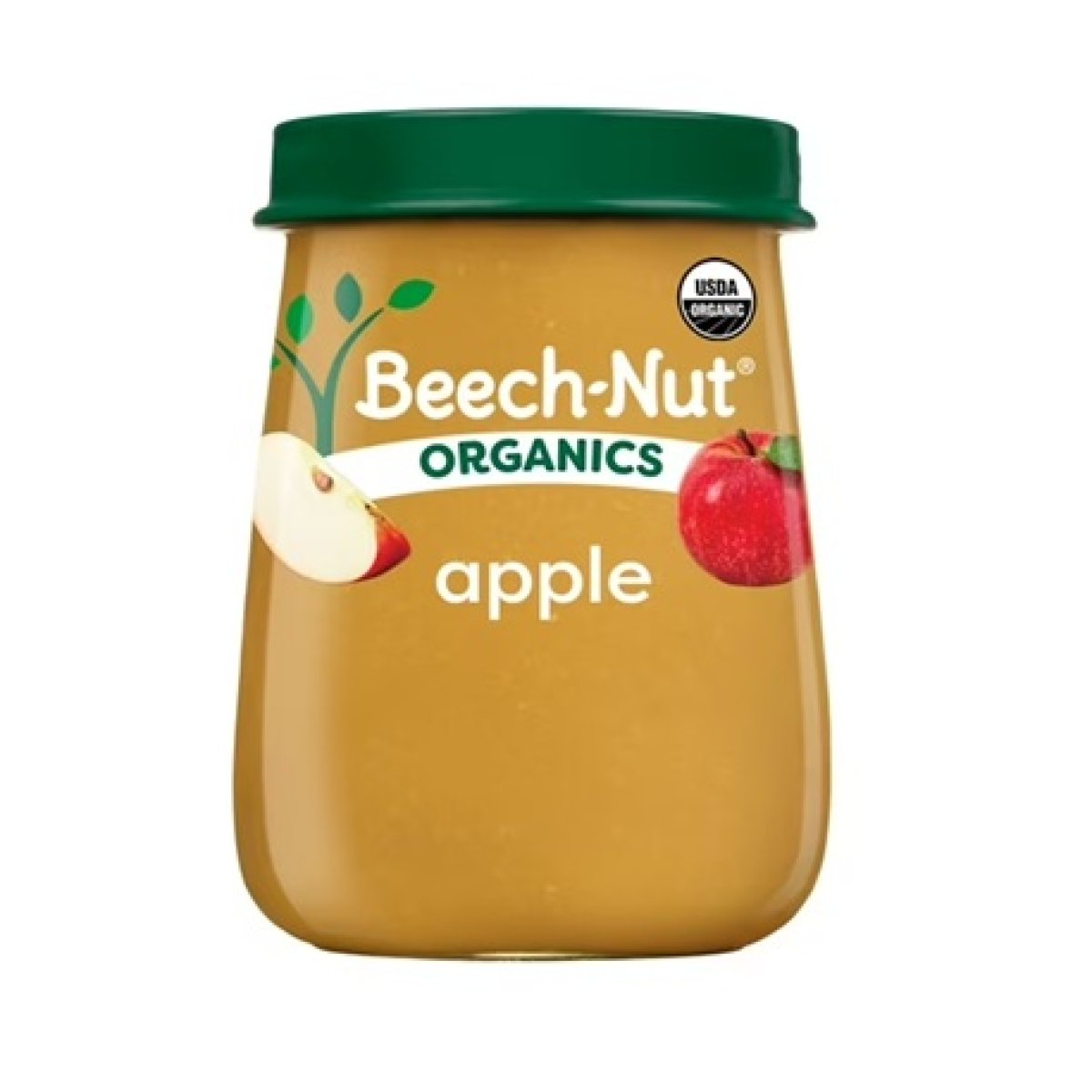 Beech-Nut Organics Stage 1 Organic Baby Food, Apple, 4 oz Jar