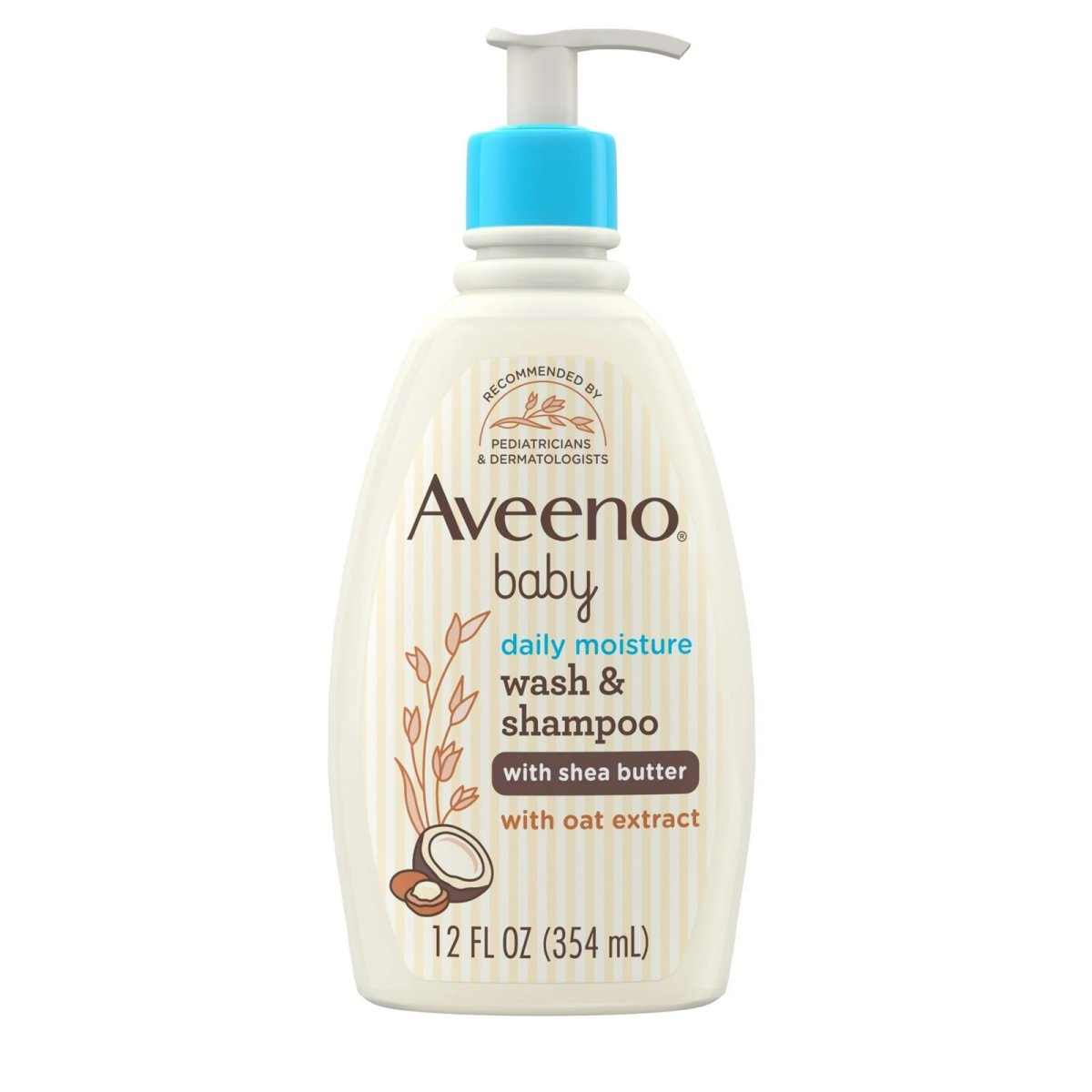 Aveeno Baby Daily Moisturizing 2-in-1 Bath Body Wash & Shampoo, 12 fl oz