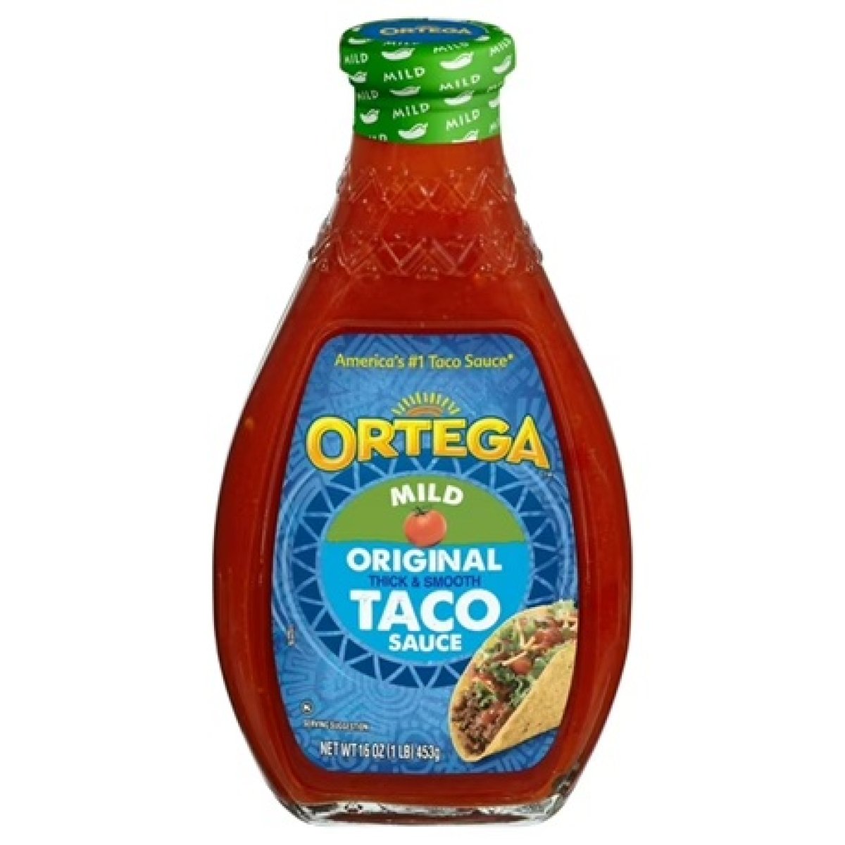 Ortega Original Thick & Smooth Mild Chili Sauce Taco and Enchilada, Kosher, 16 oz