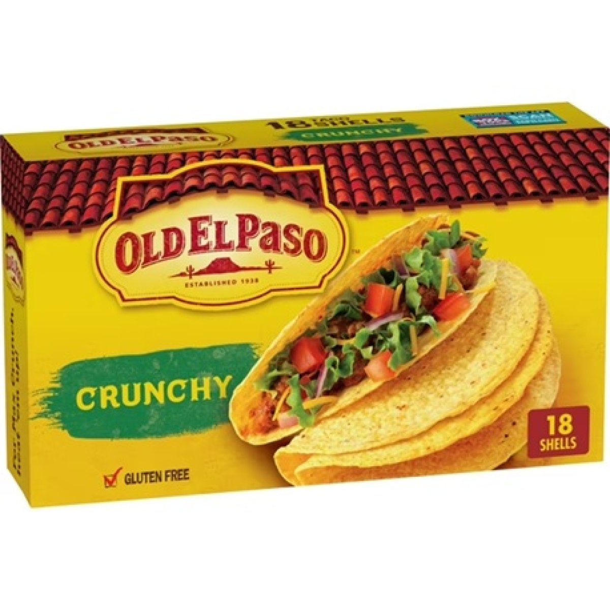 Old El Paso Crunchy Tacos Gluten Free, 18 Count, 6.89 oz.