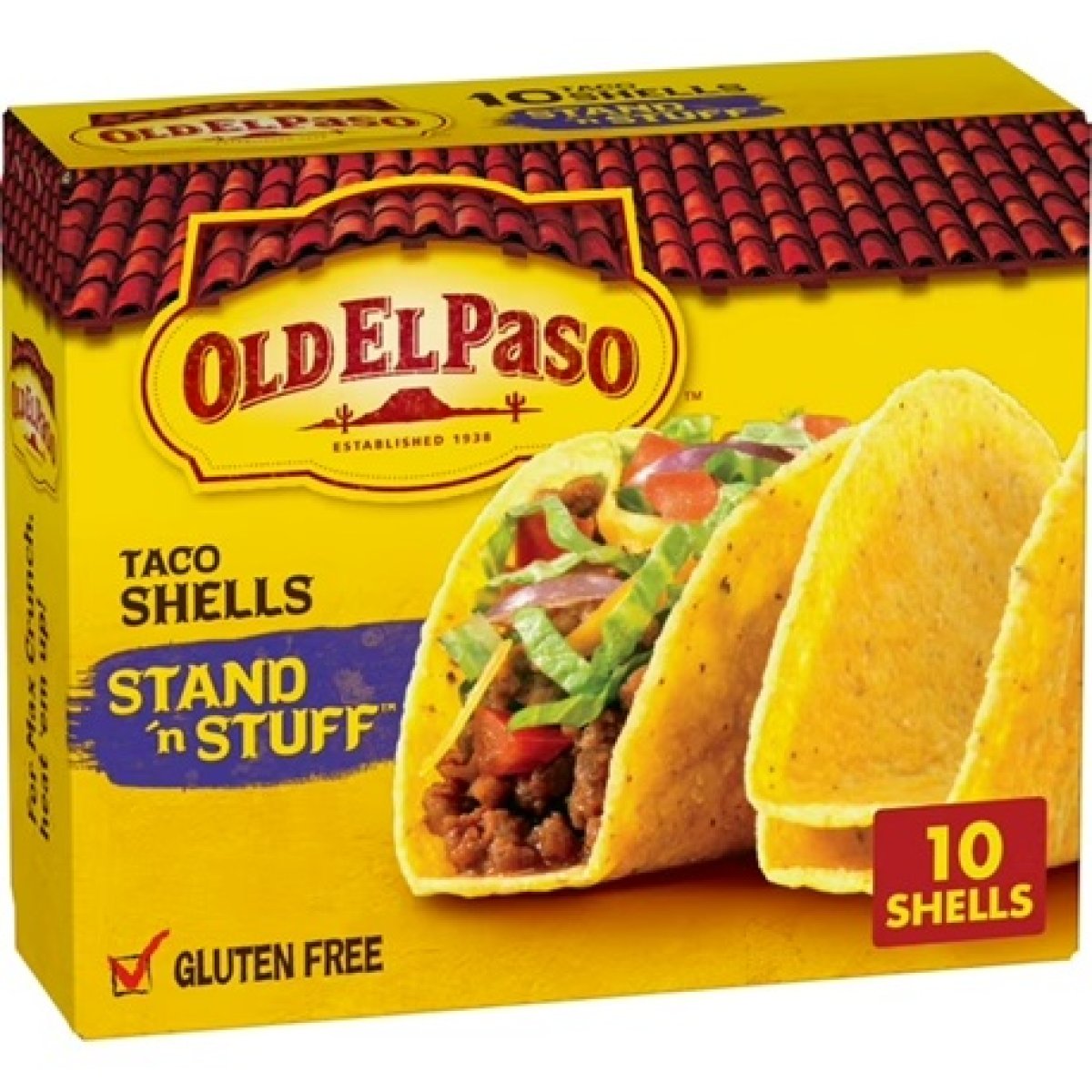 Old El Paso Stand 'N Stuff Gluten-Free Tacos, Meal Prep, 10 Count, 4.7 oz
