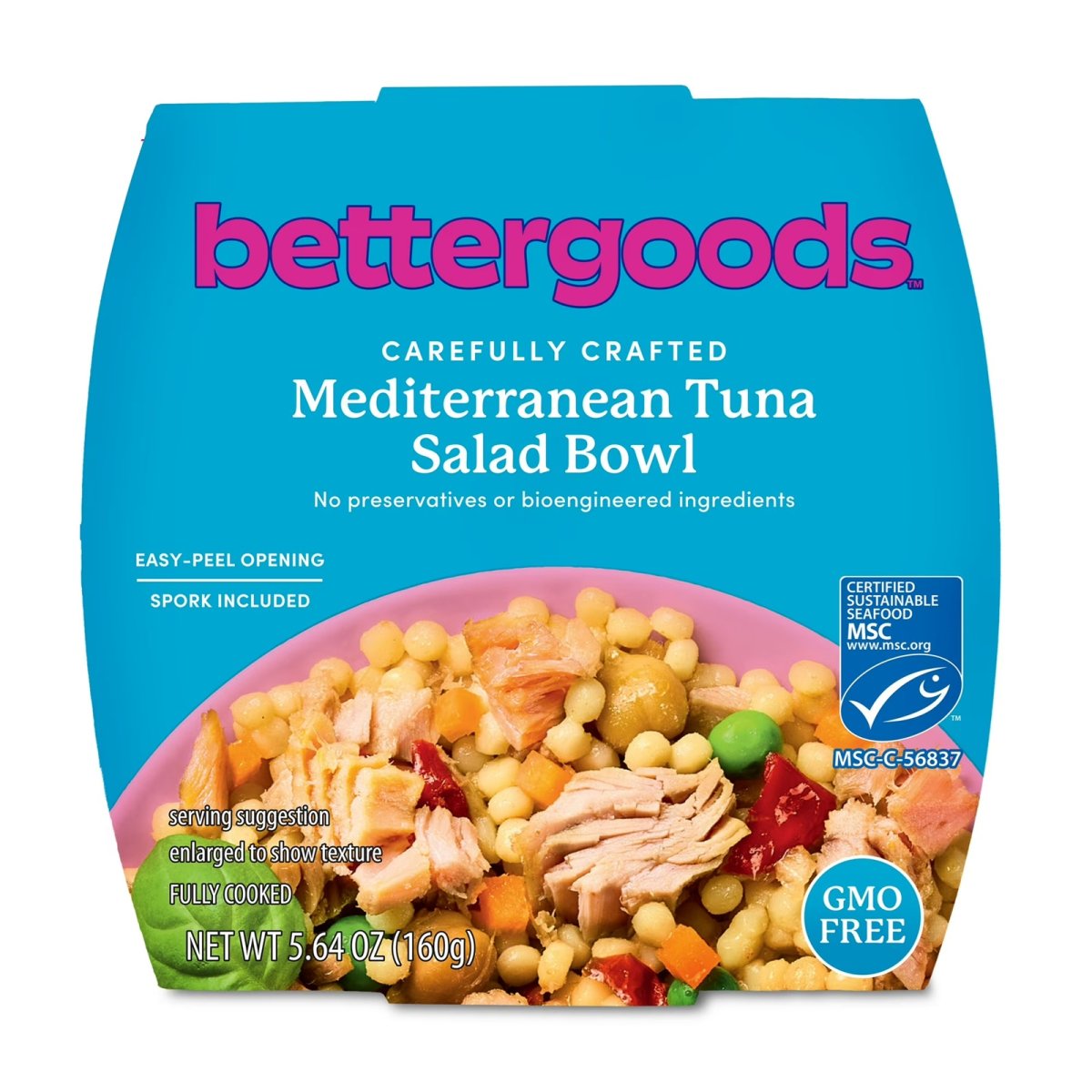 bettergoods MSC Certified Mediterranean Tuna Salad Bowl, 5.64 oz