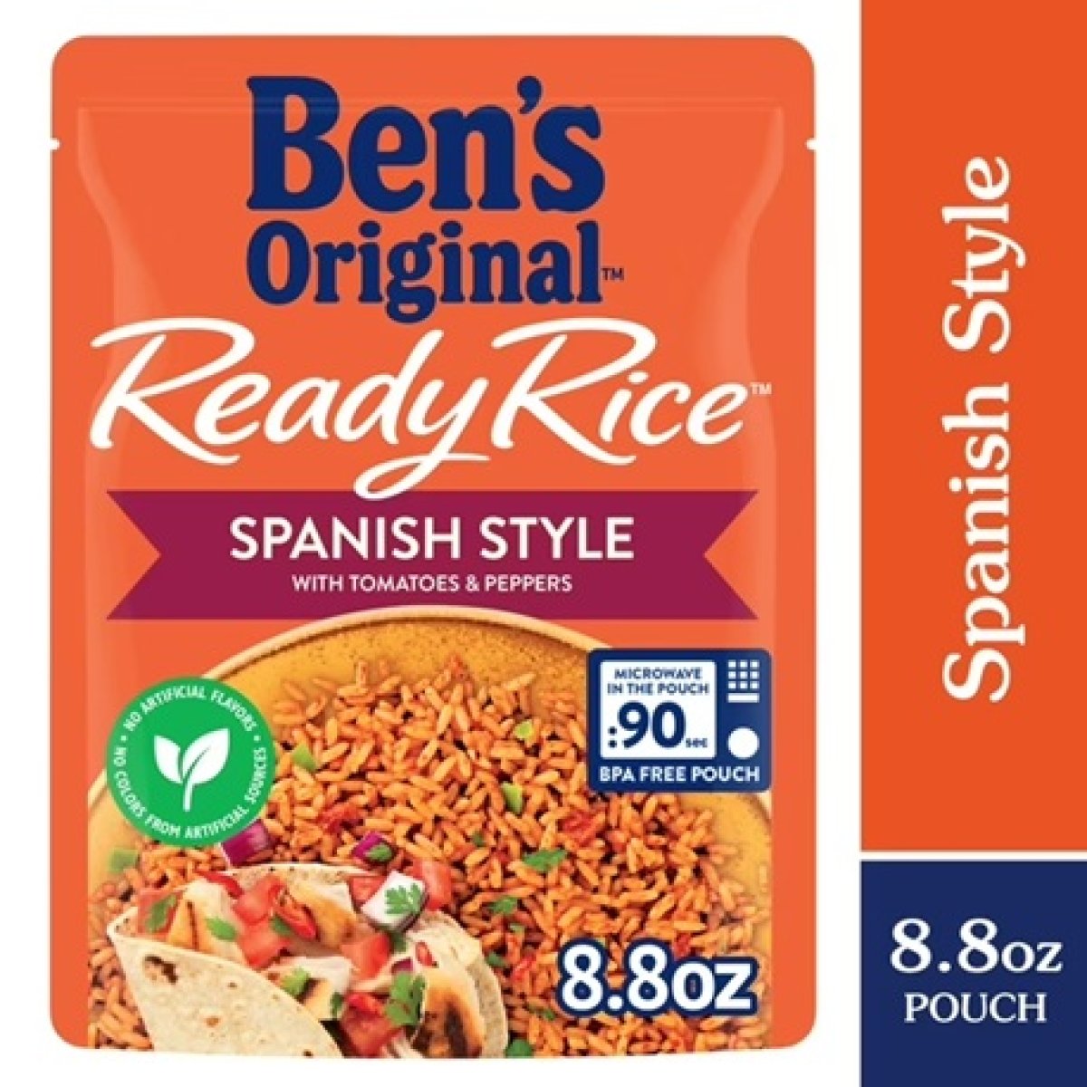Ben's Original Ready Rice, Spanish Flavored Rice, Easy Dinner Side, 8.8 oz Bag