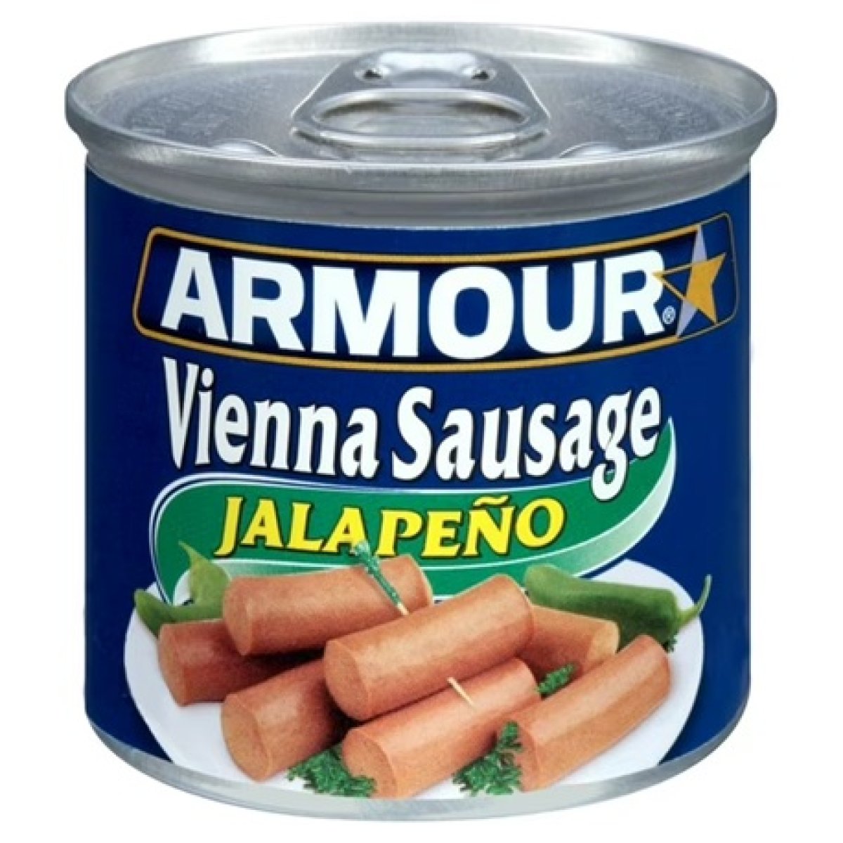 Armour Jalapeño Vienna Sausage, 6g of Protein per Serving, 4.6oz Can
