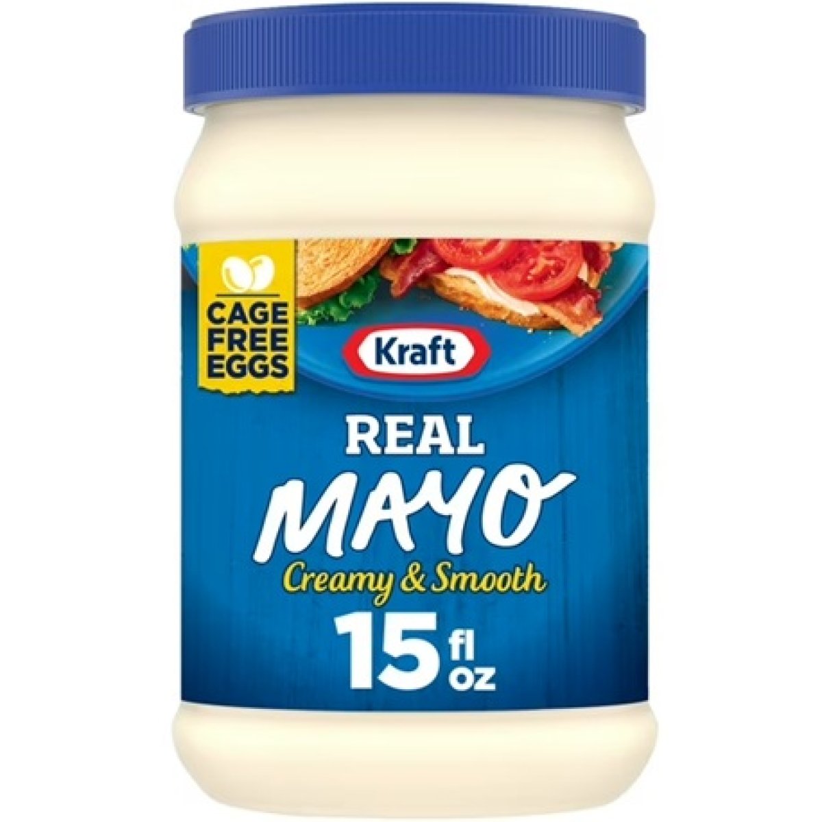 Kraft Real Creamy & Smooth Mayonnaise, 15 fl oz Jar