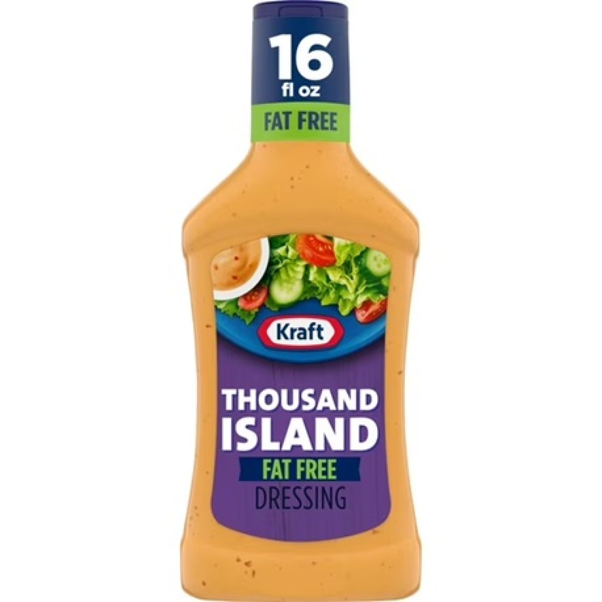 Kraft Fat-Free Thousand Island Dressing, 16 fl oz Bottle