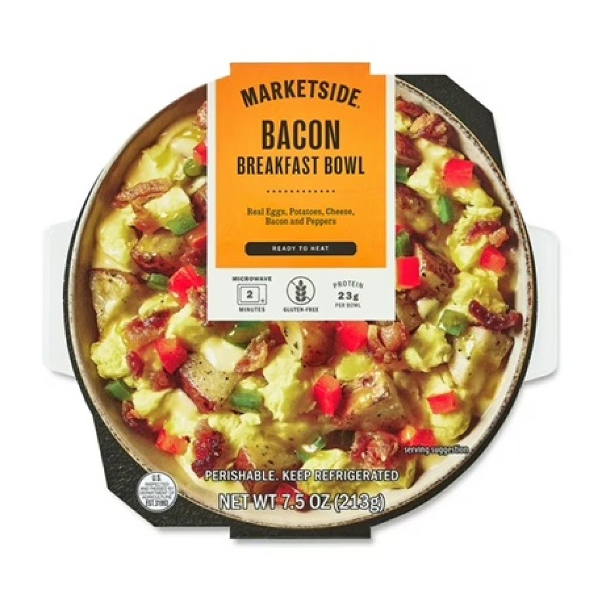 Marketside Ready-to-Heat Bacon Breakfast Bowl 7.5 oz (Refrigerated)