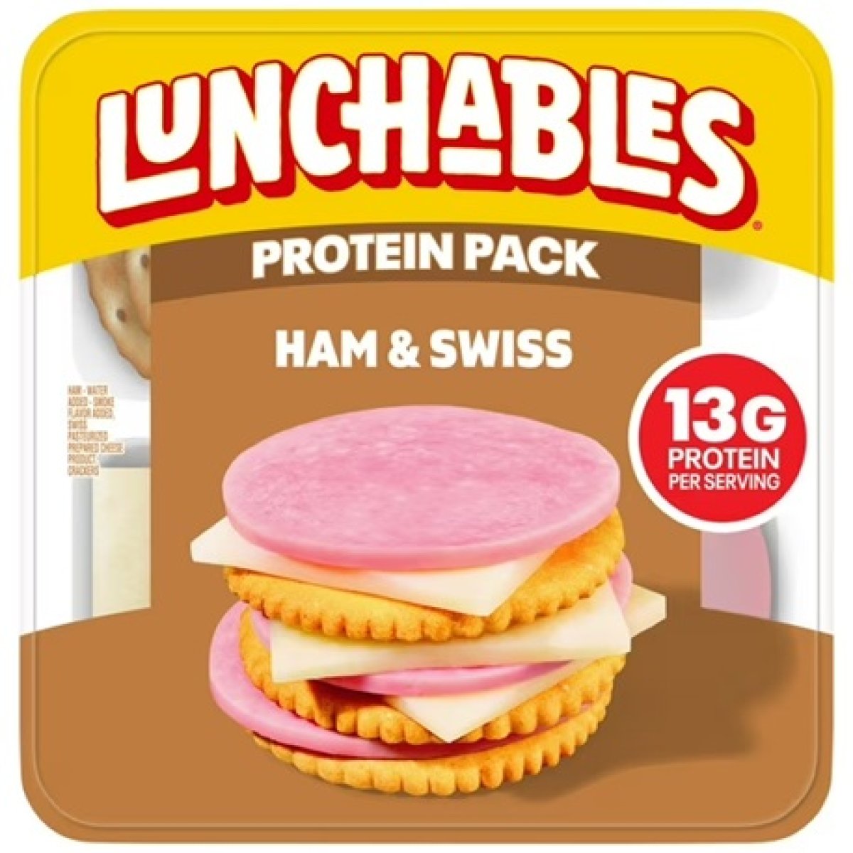 Lunchables Ham and Swiss Protein Pack 3.2 oz Pack