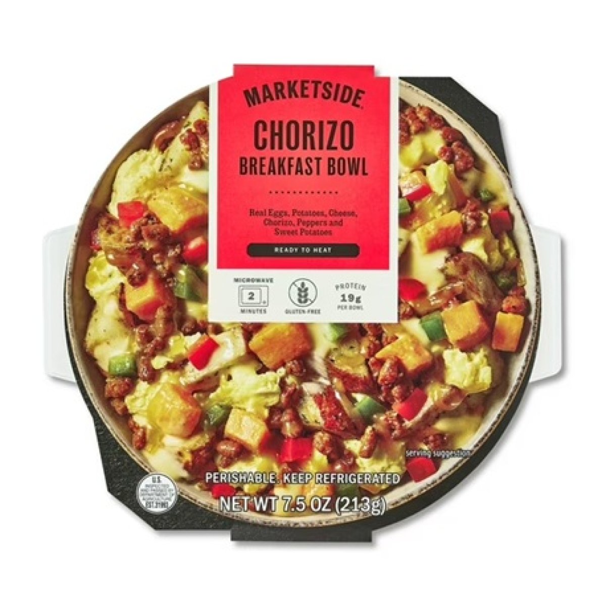 Marketside Ready-to-Heat Chorizo ​​Breakfast Bowl 7.5 oz (Refrigerated)