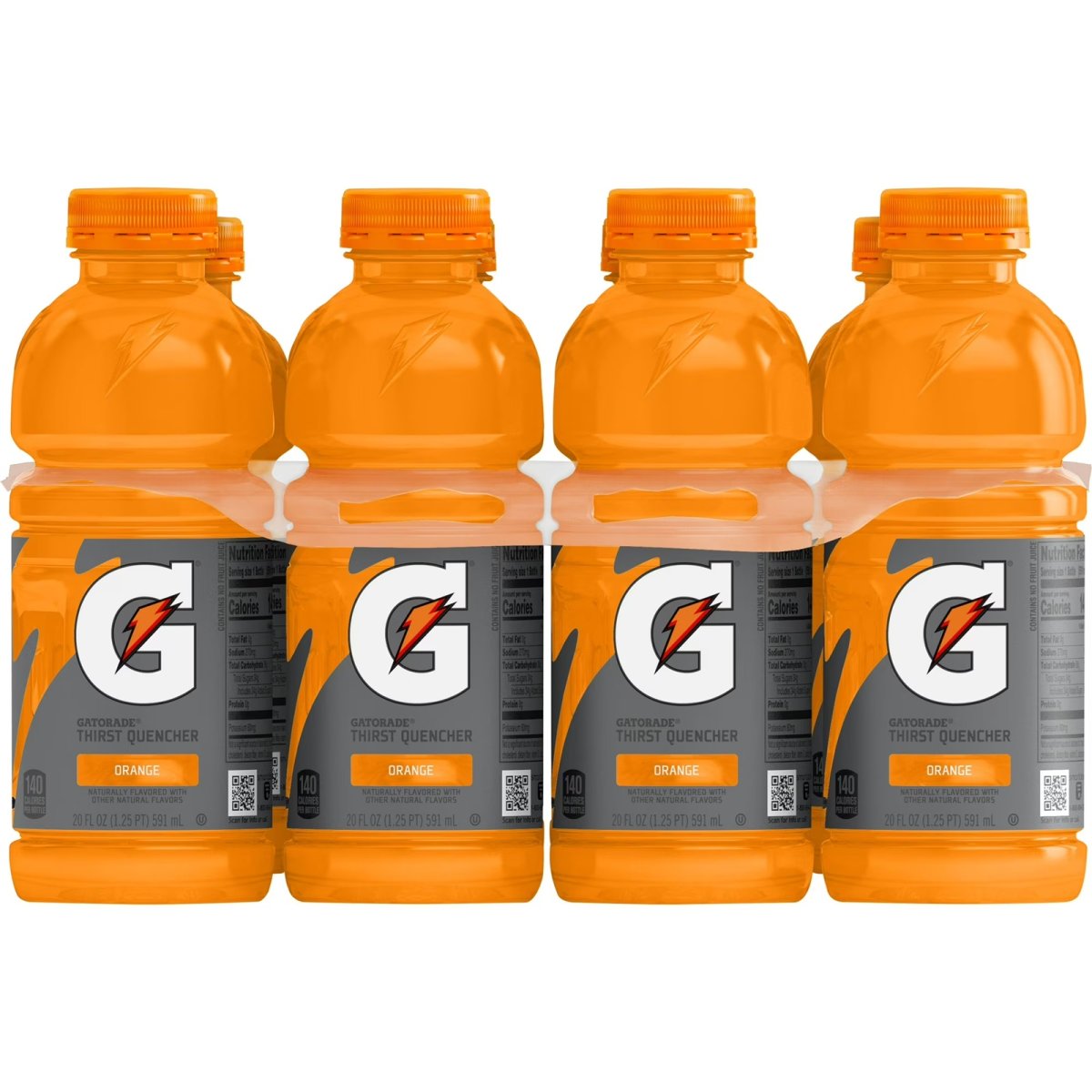 Gatorade Orange Thirst-Quenching Sports Drinks, 20 fl oz, 8 Bottles