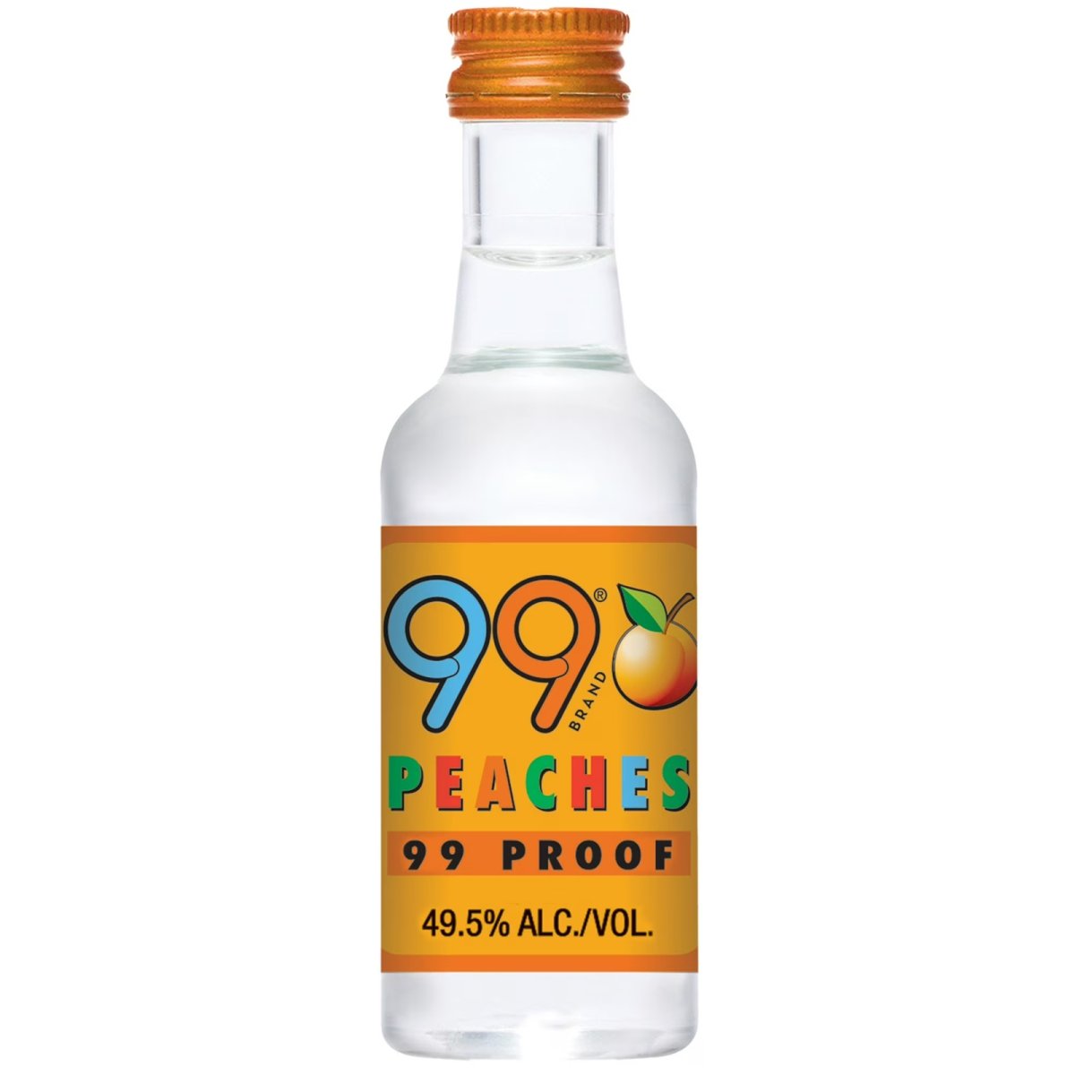 99 Brand Peach Liqueur 50 ml Liqueur, 49.5% Alcohol
