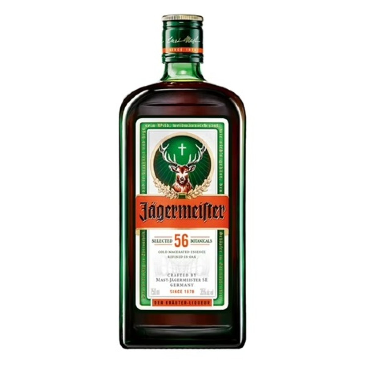 Jagermeister Cold Macerated Herbal Essence Liqueur, 1 Unit, 750 ml, 35% ABV, Glass Bottle, New