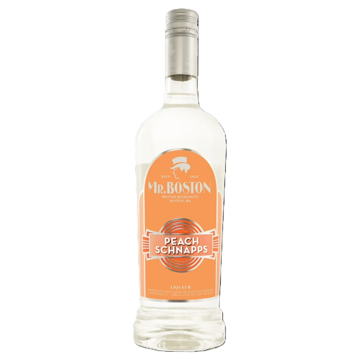 Mr. Boston Peach Liqueur 750ml, 15% Alcohol, Cocktail Mixers