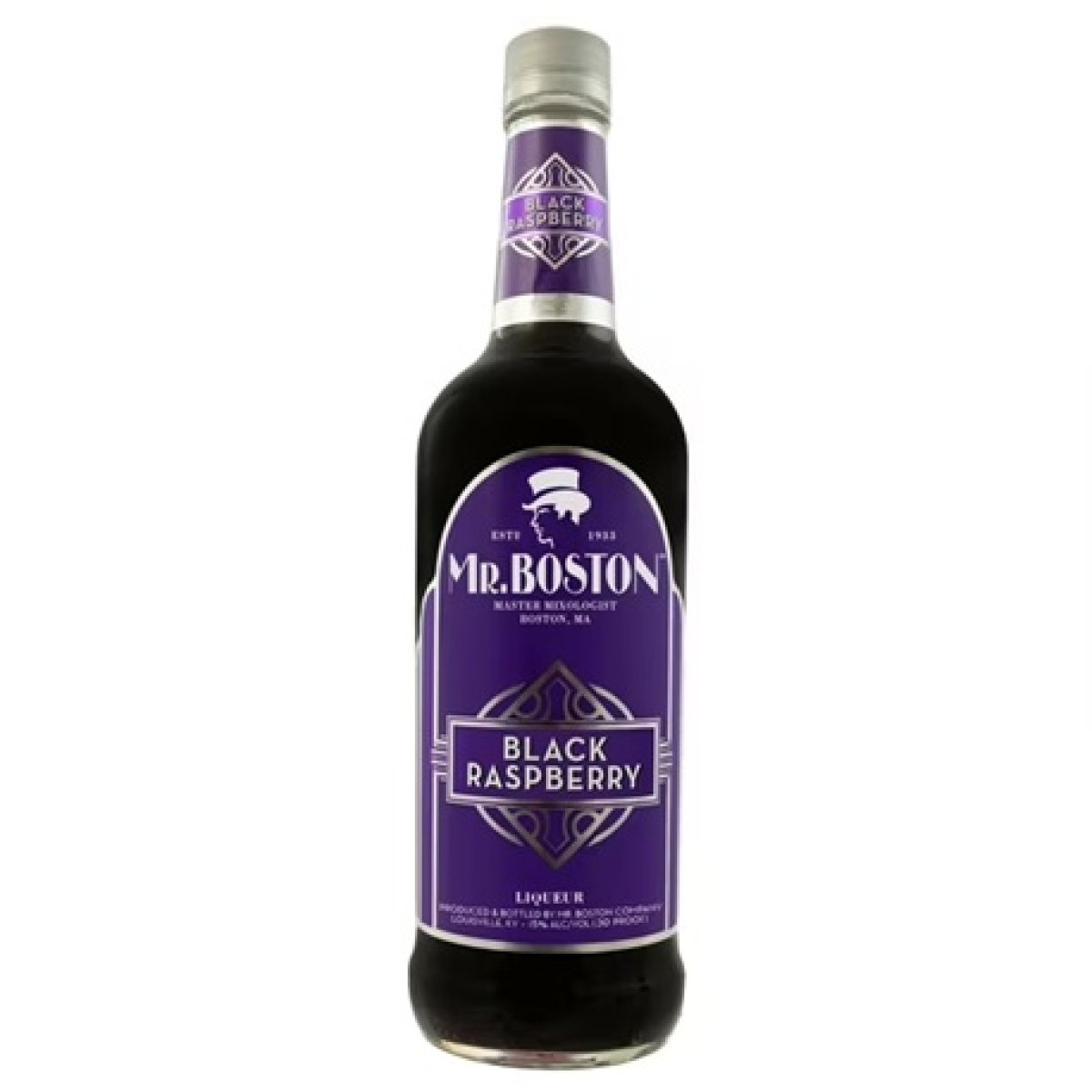 Mr. Boston Black Raspberry Liqueur 750ml, 15% Alcohol, Cocktail Mixers