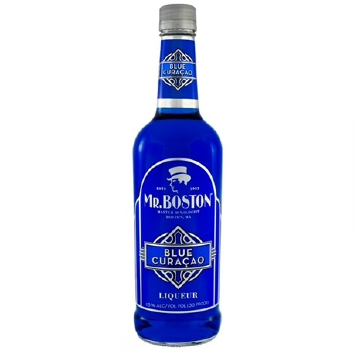 Mr. Boston Blue Curacao Orange Liqueur, 750ml, 15% Alcohol, Margarita Mix Cocktail Mix