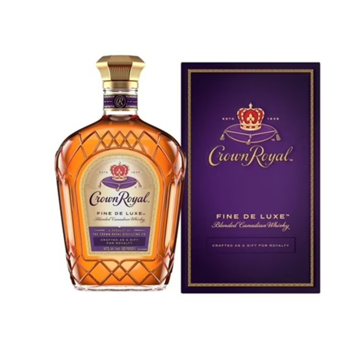 Crown Royal Luxury Fine Blended Canadian Whisky 750 mL, 40% Bbv