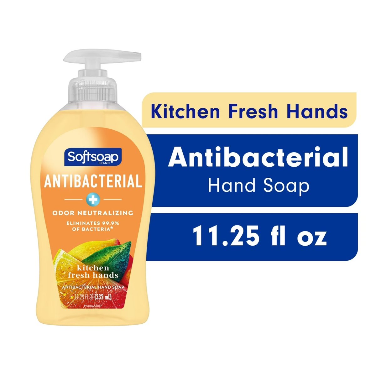 Softsoap Antibacterial Liquid Hand Soap Lemon, 11.25 fl oz Bottle