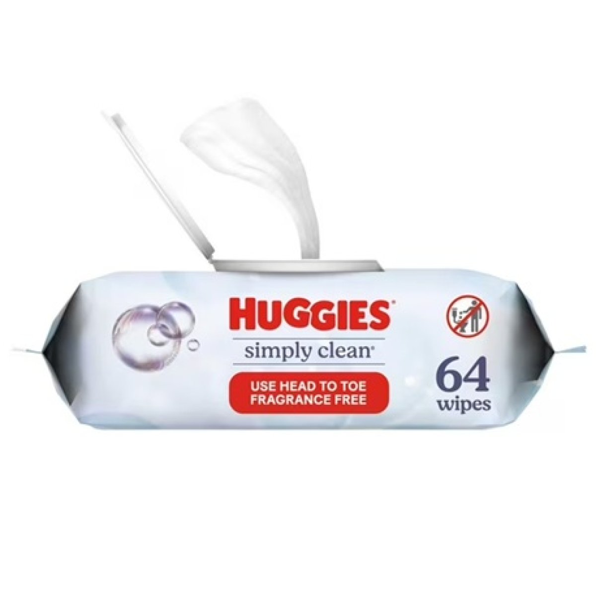 Huggies Simply Clean Unscented Wipes, 1 Pack with Flip Lid, 64 Count (Select to See More)