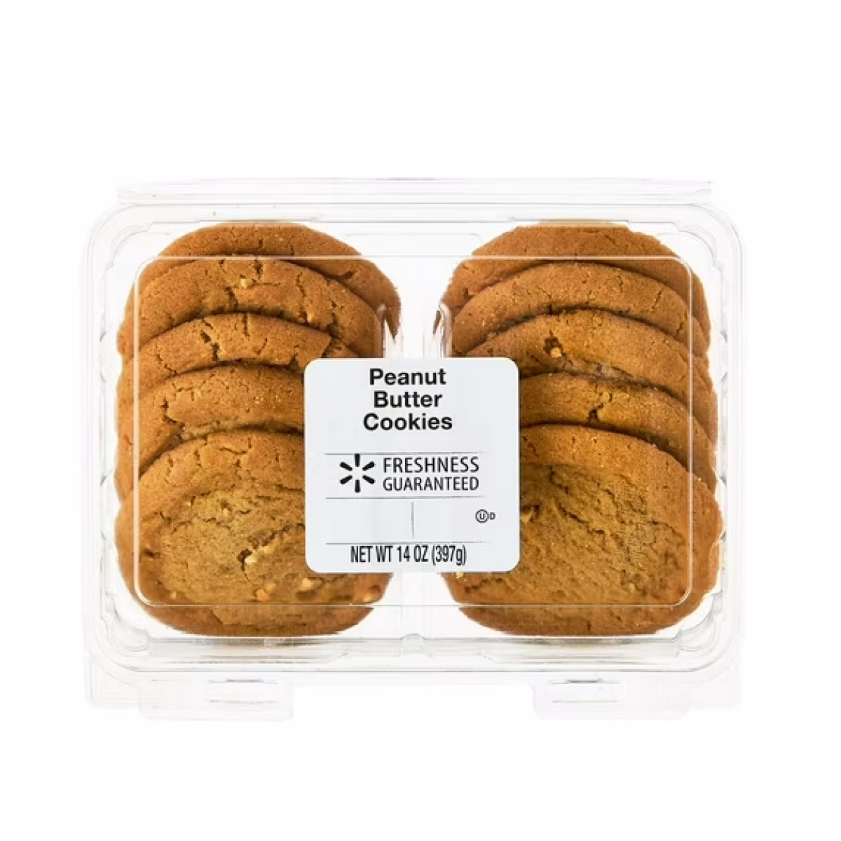 Freshness Guaranteed Peanut Butter Bakery Cookies, 14oz, 10 Count, Baked