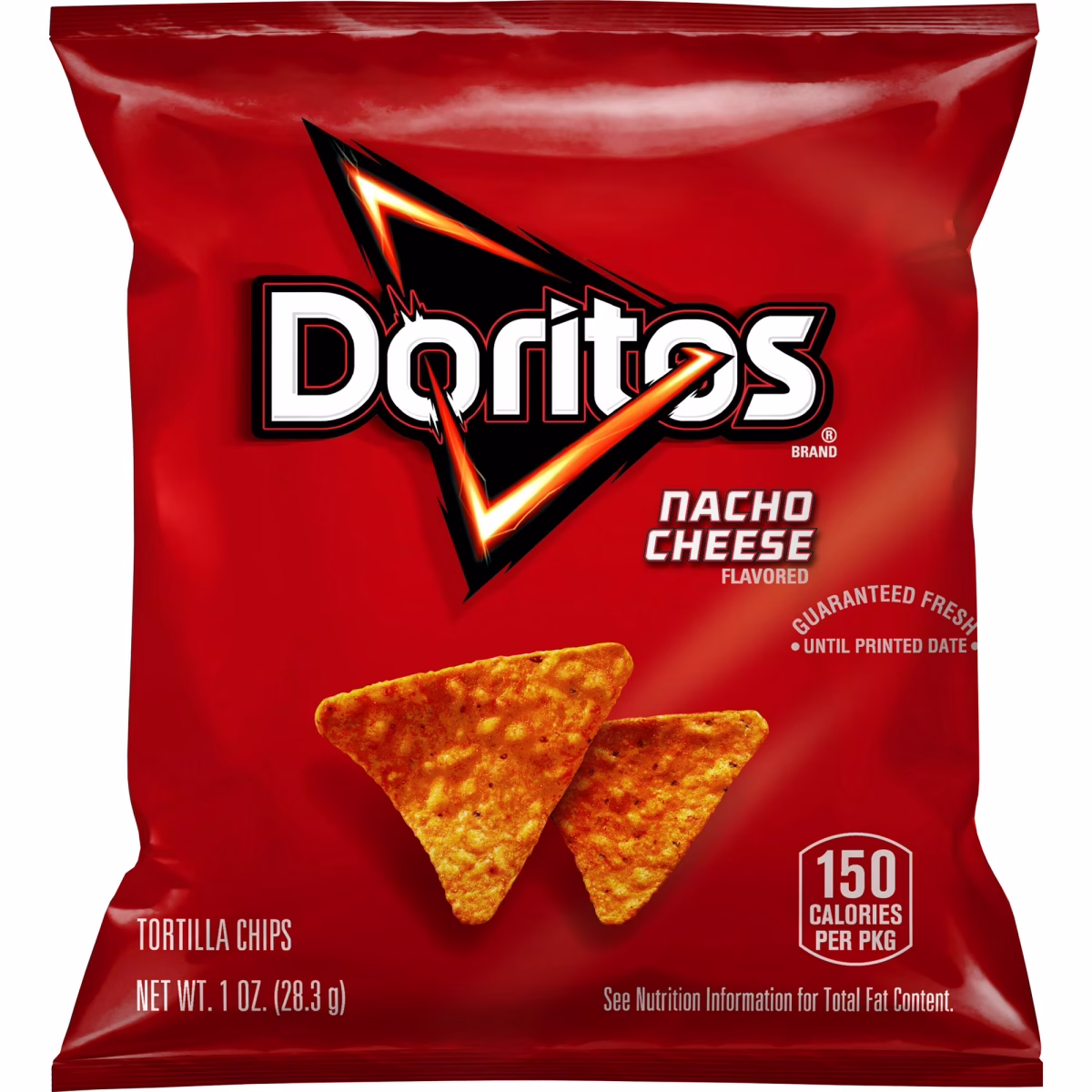 Doritos Tortilla Chips, Nacho Cheese, 1 oz Bag