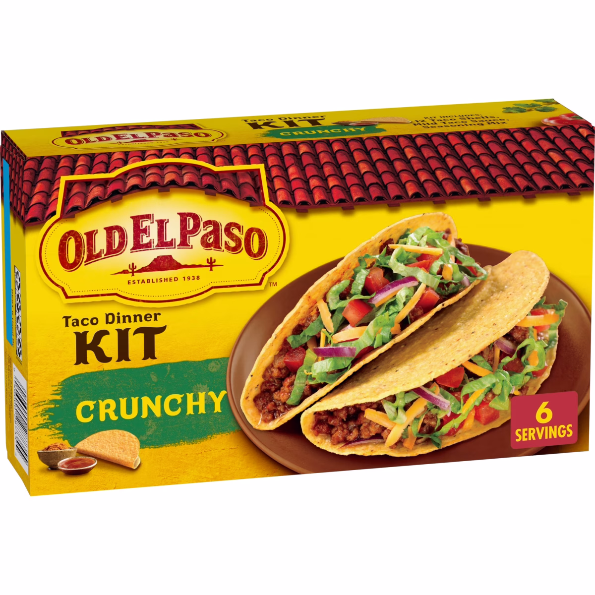 Old El Paso Crunchy Taco Dinner Kit, Easy Meal Prep, 12 Count, 8.8 oz